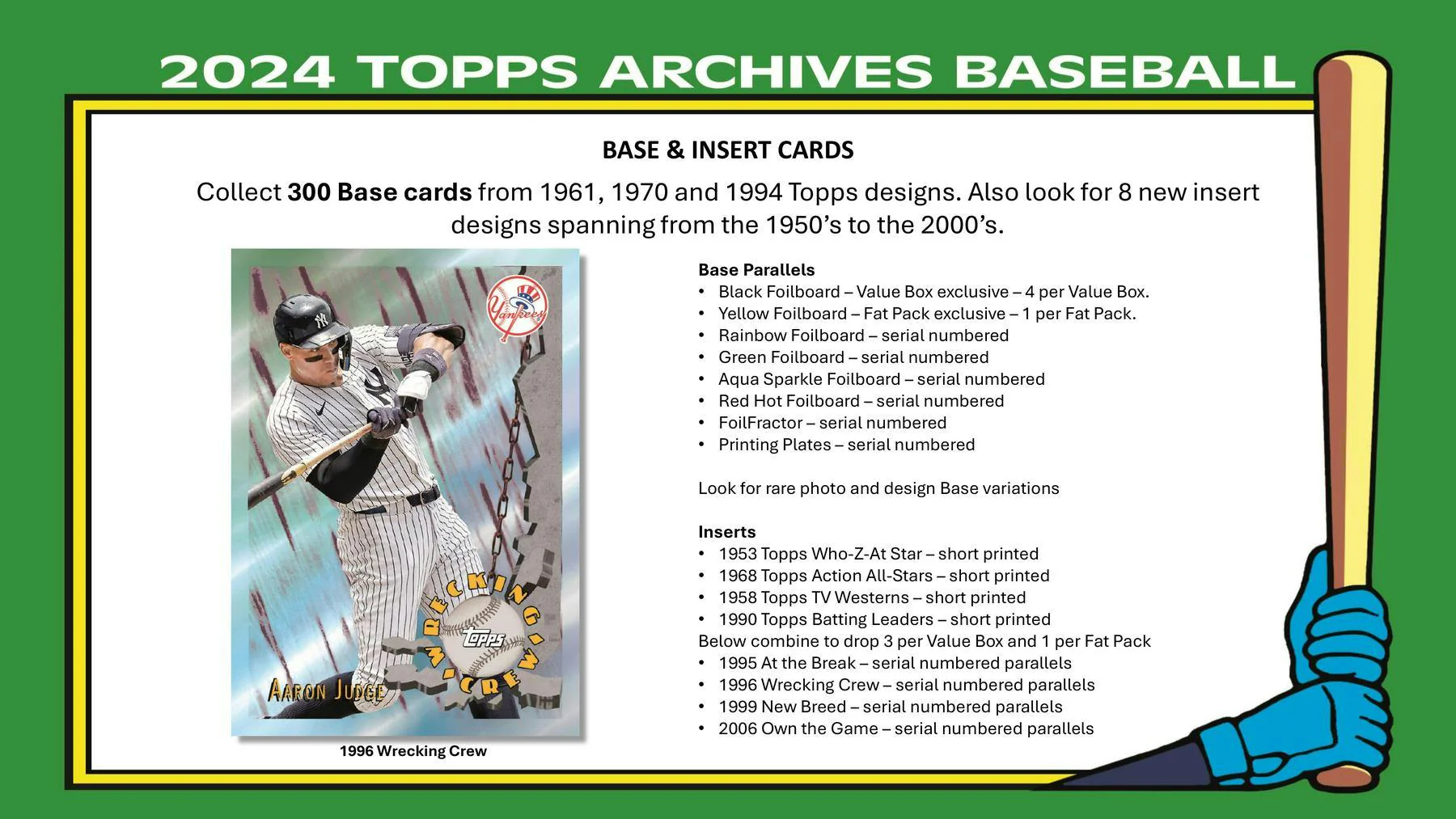 2024 Topps Archives Baseball 7-Pack Blaster Box - Image 3