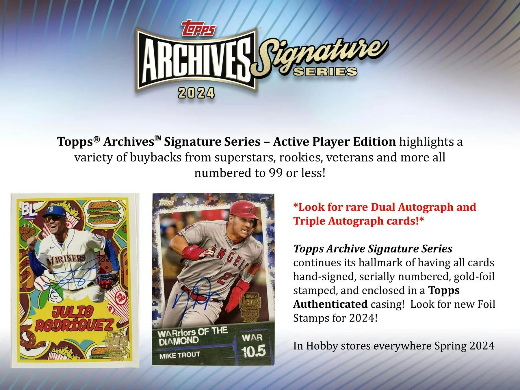 2024 Topps Archives Signature Series (Active Players) - Image 3