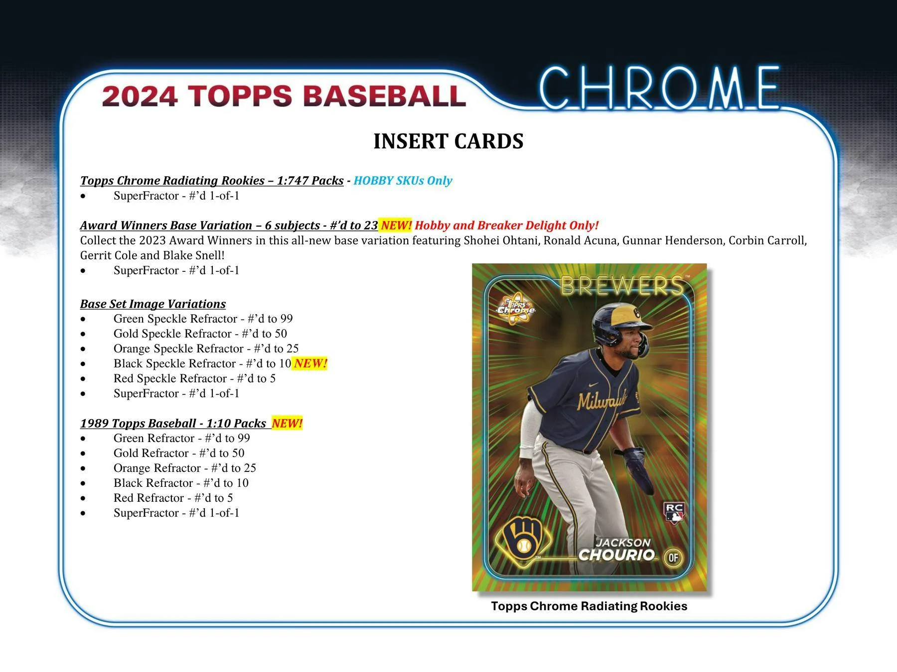 2024 Topps Chrome Baseball Hobby Box - Image 5
