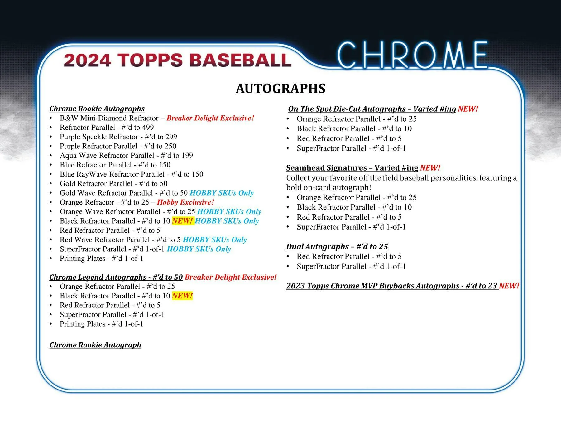 2024 Topps Chrome Baseball Hobby Box - Image 9