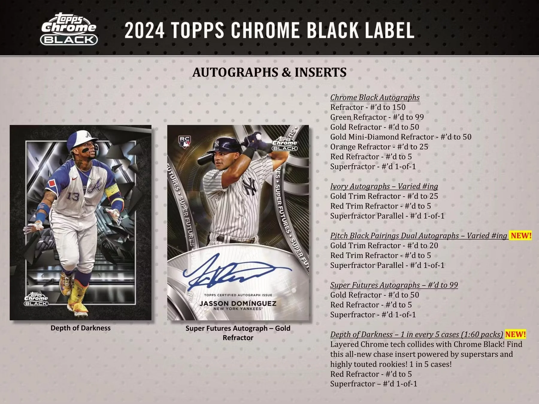 2024 Topps Chrome Black Baseball Hobby Box - Image 5