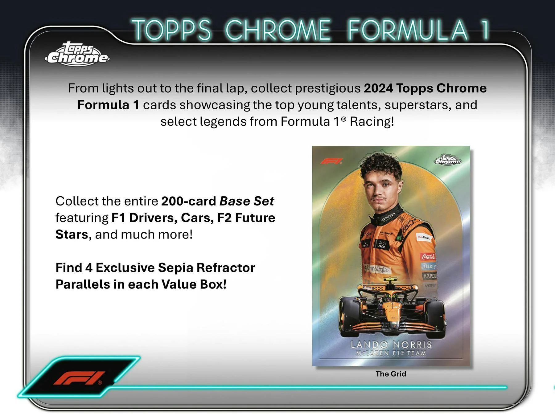 2024 Topps Chrome F1 Formula 1 6-Pack Blaster Box - Image 2