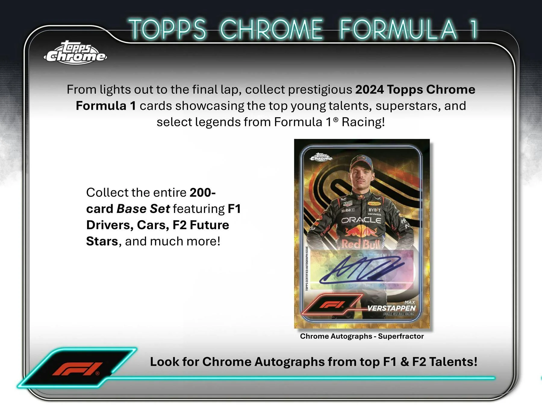 2024 Topps Chrome F1 Formula 1 Racing Hobby Box - Image 3