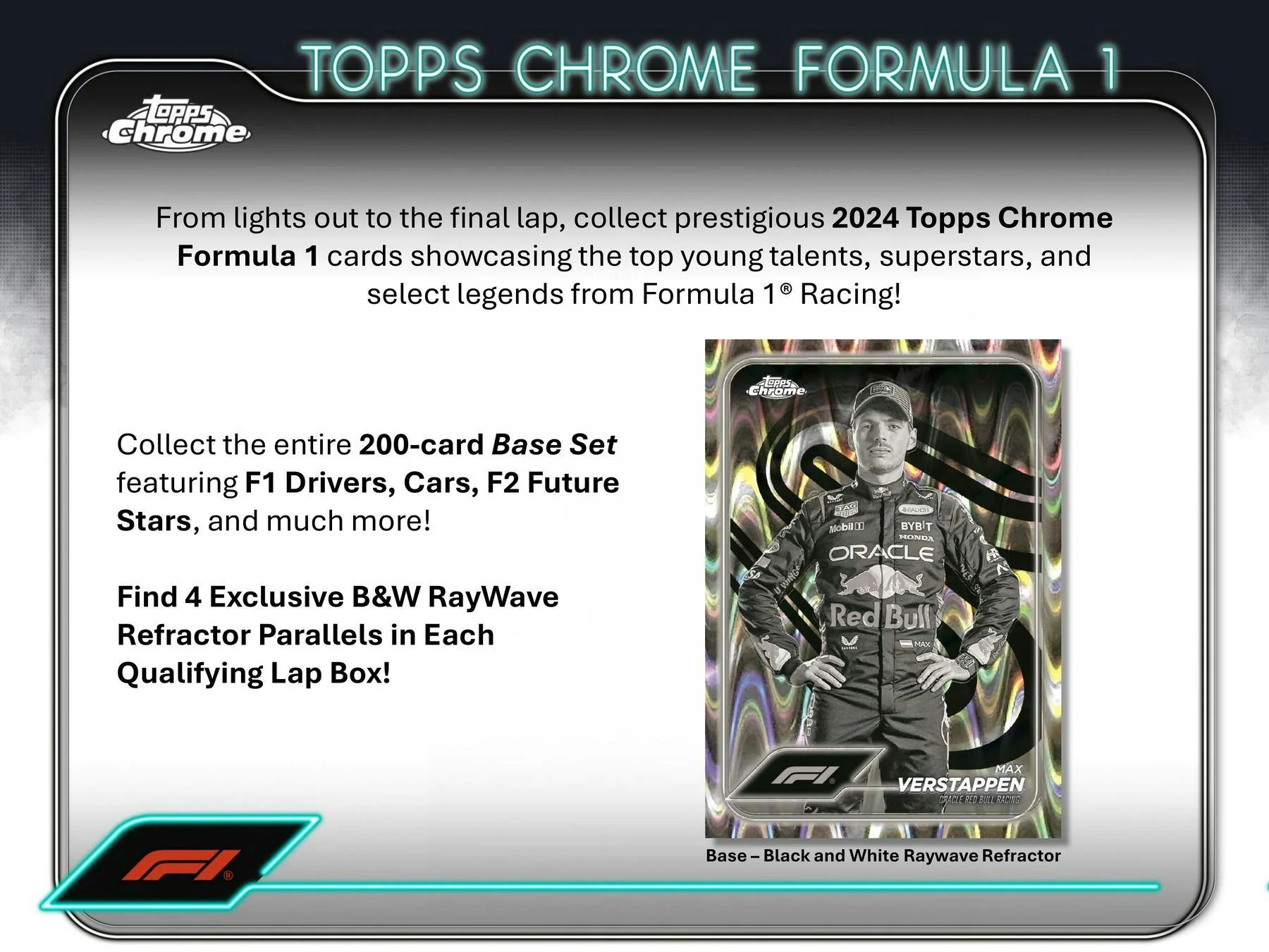 2024 Topps Chrome F1 Formula 1 Qualifying Lap Hobby Box - Image 3