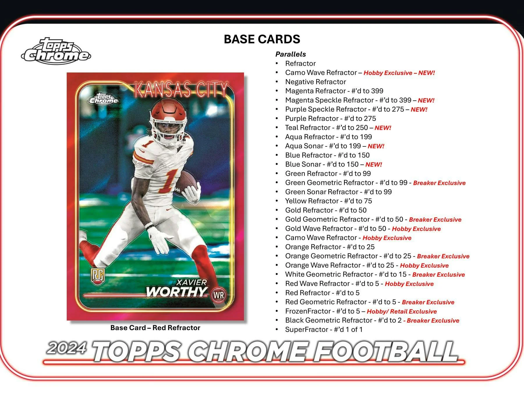 2024 Topps Chrome Football Hobby Box - Image 4