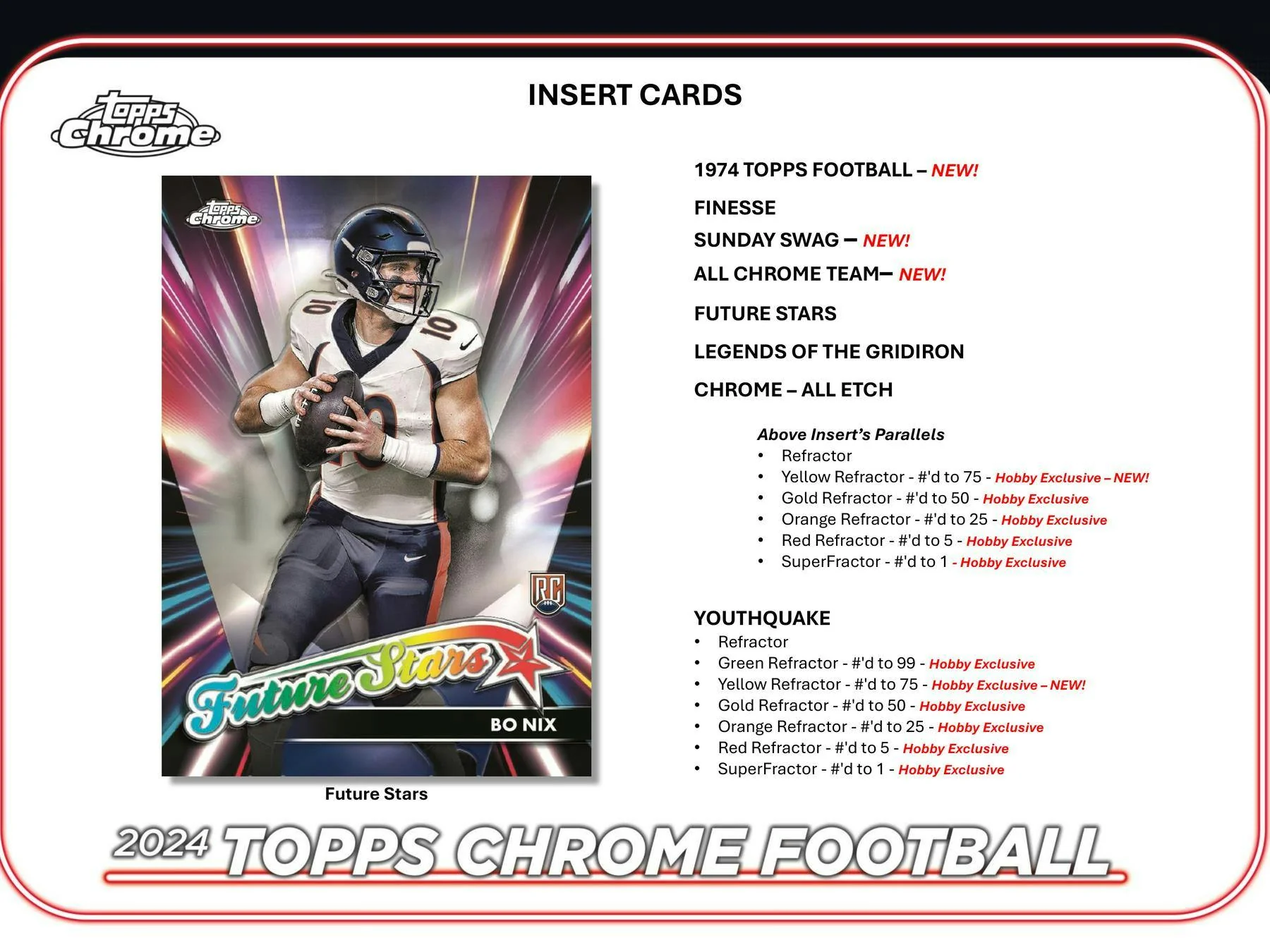 2024 Topps Chrome Football Hobby Box - Image 5