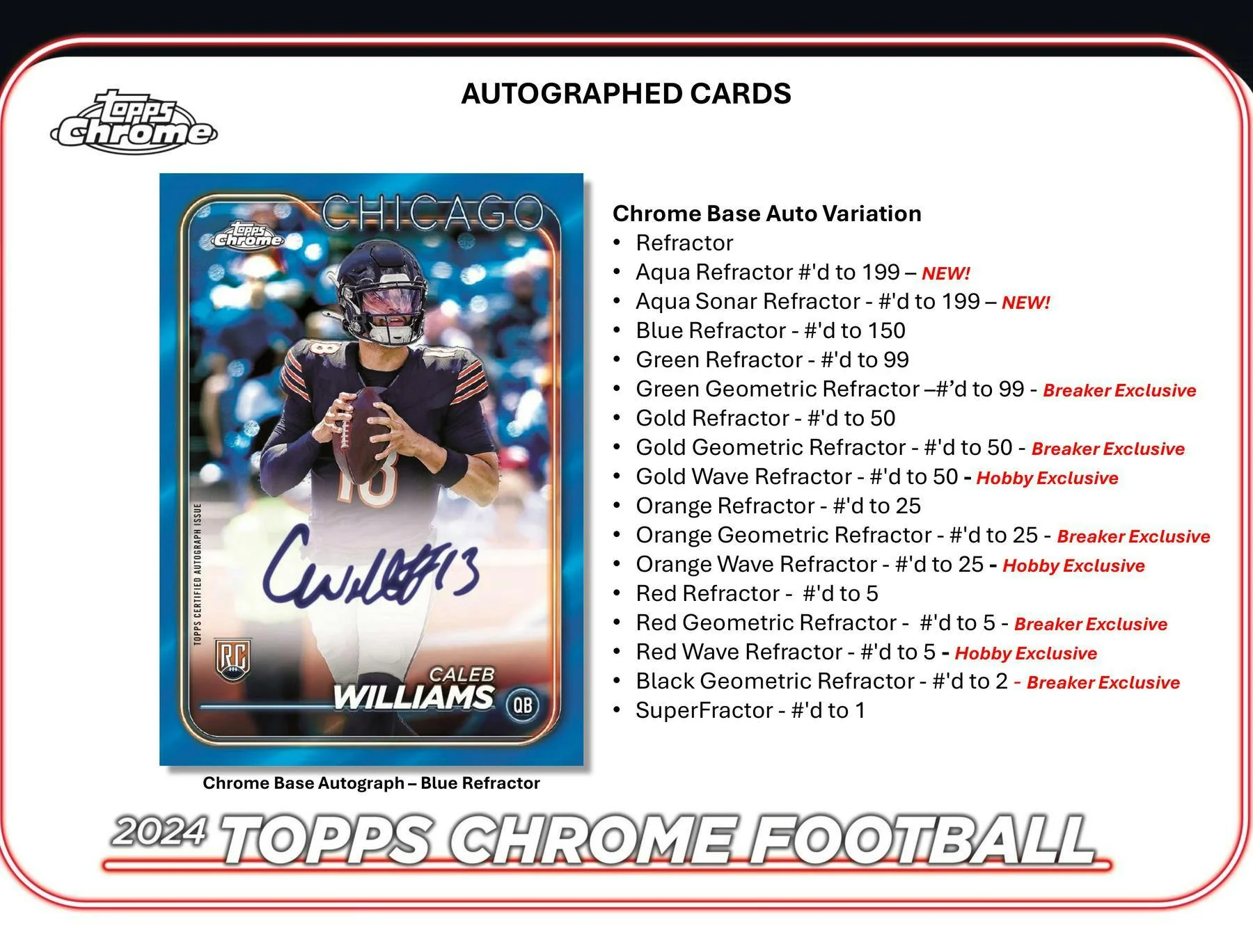 2024 Topps Chrome Football Hobby Box - Image 7