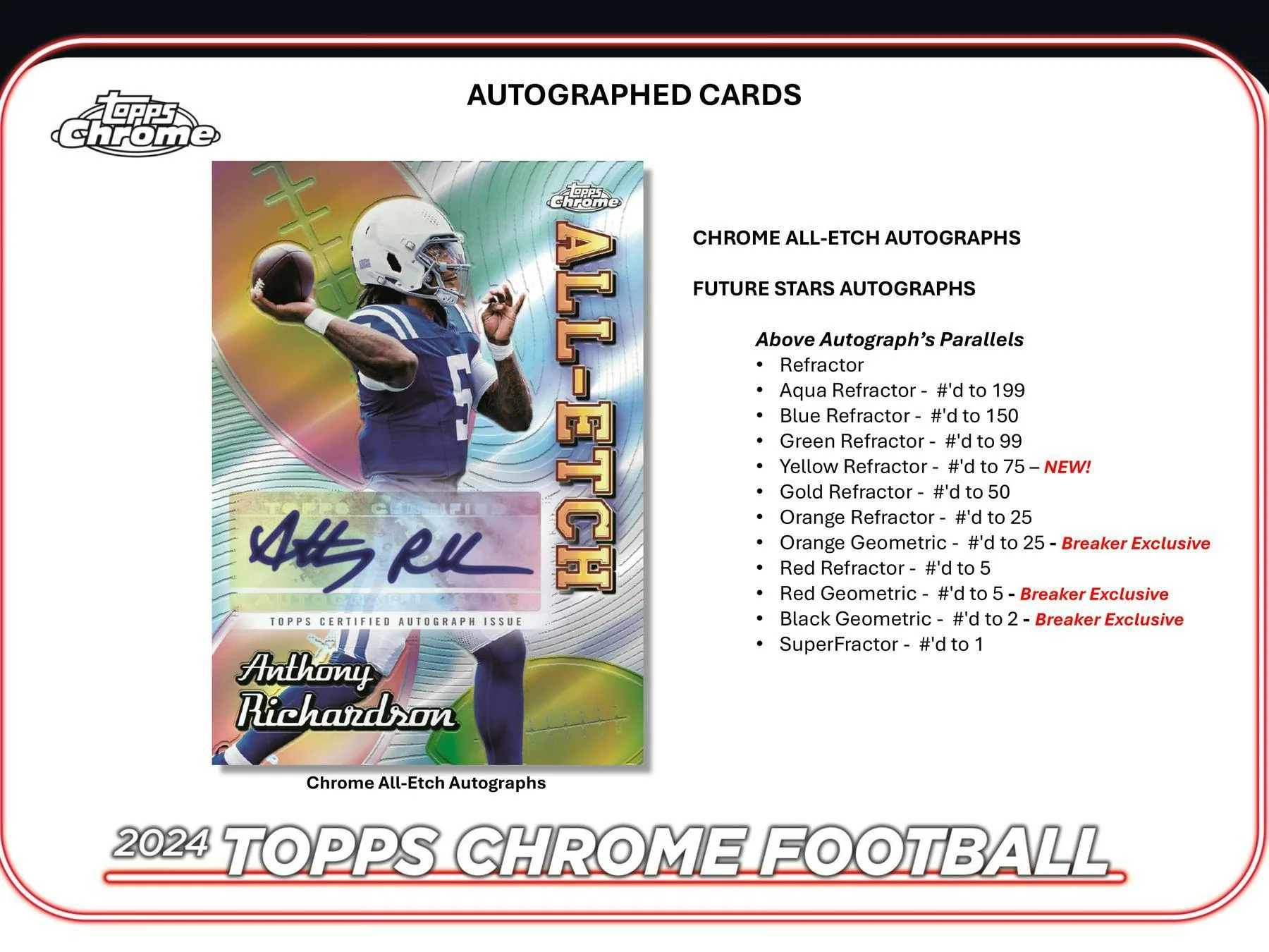 2024 Topps Chrome Football Hobby Box - Image 9