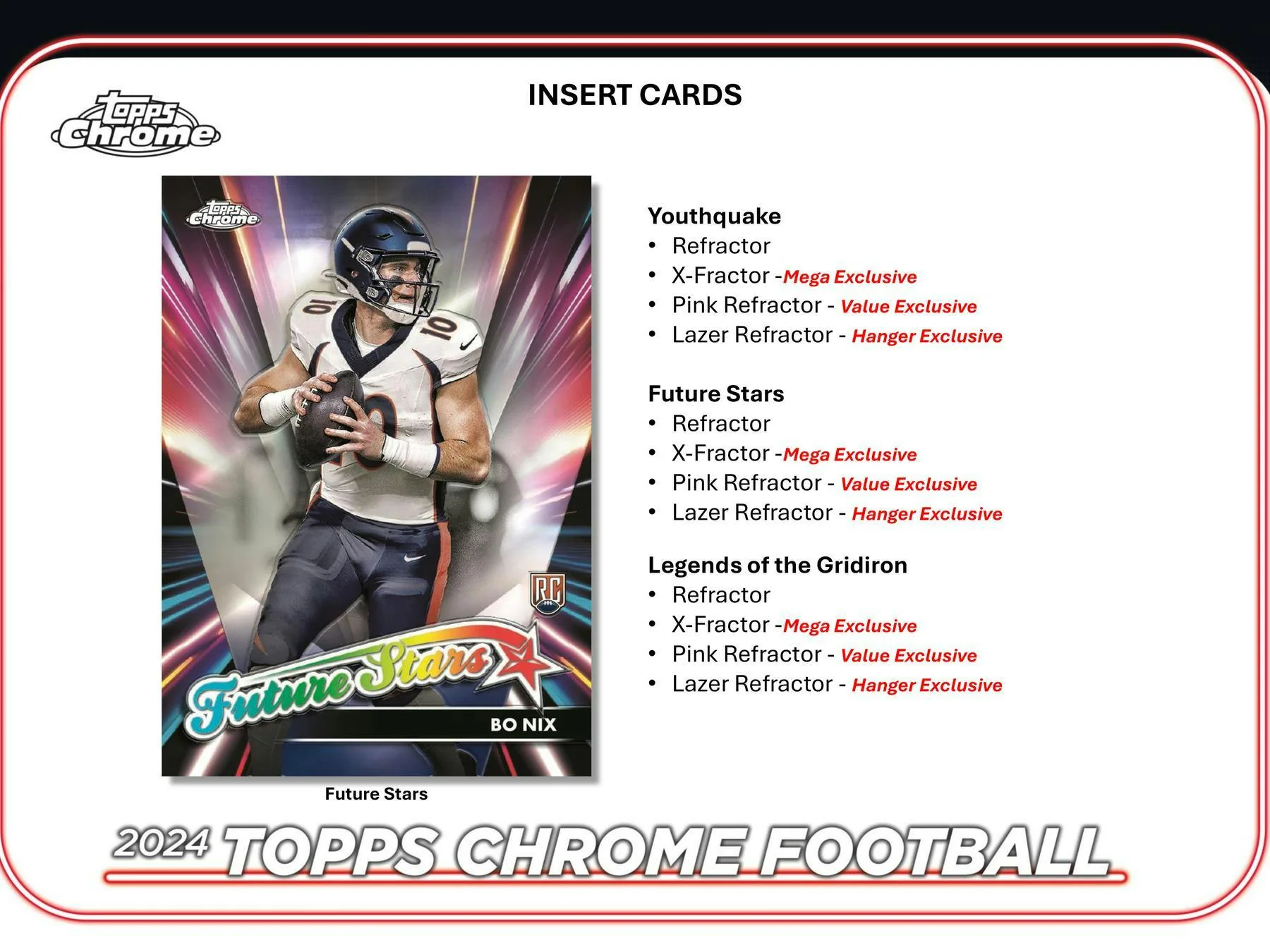 2024 Topps Chrome Football Mega Box - Image 5