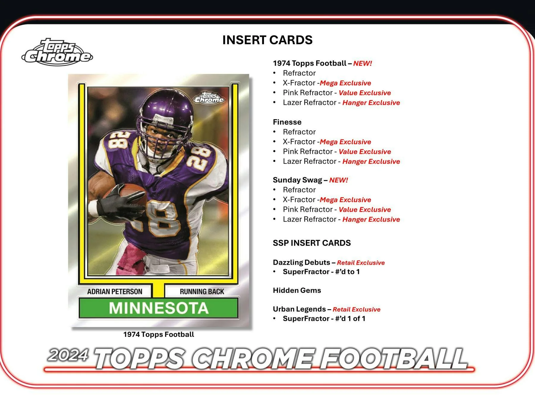 2024 Topps Chrome Football Mega Box - Image 6