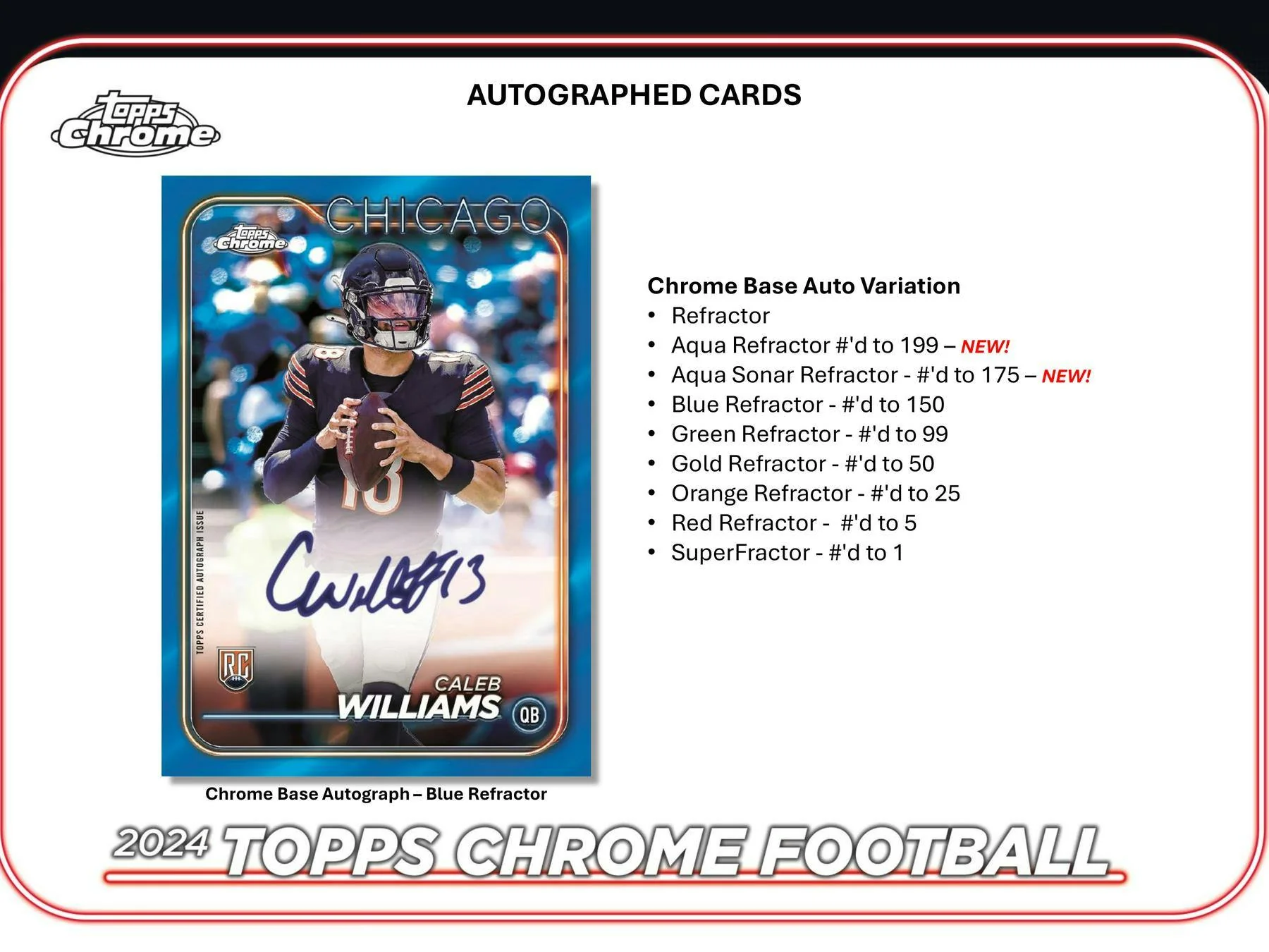 2024 Topps Chrome Football Mega Box - Image 7