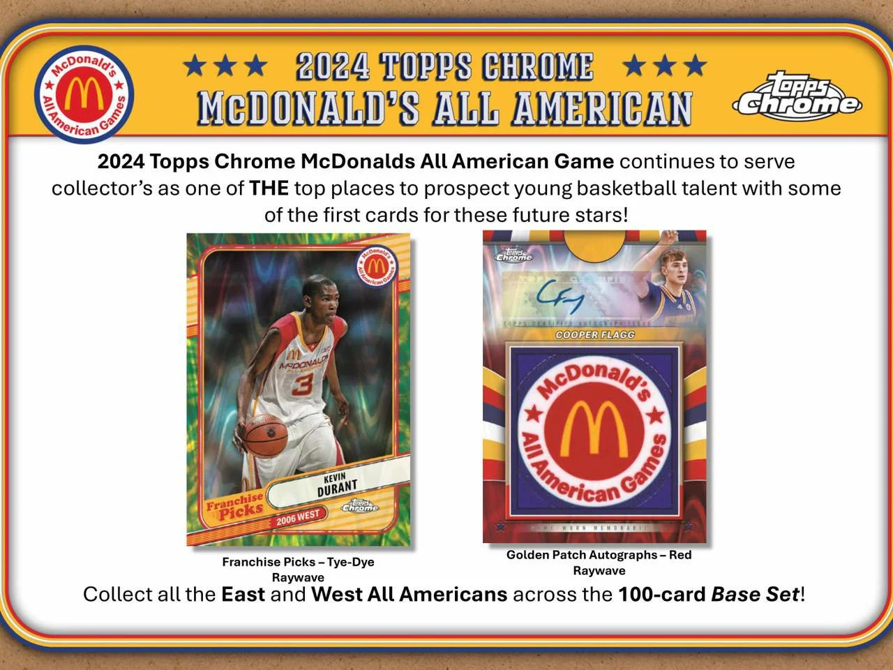 2024 Topps Chrome McDonald's All American Basketball Monster Box (COOPER FLAGG!) - Image 3