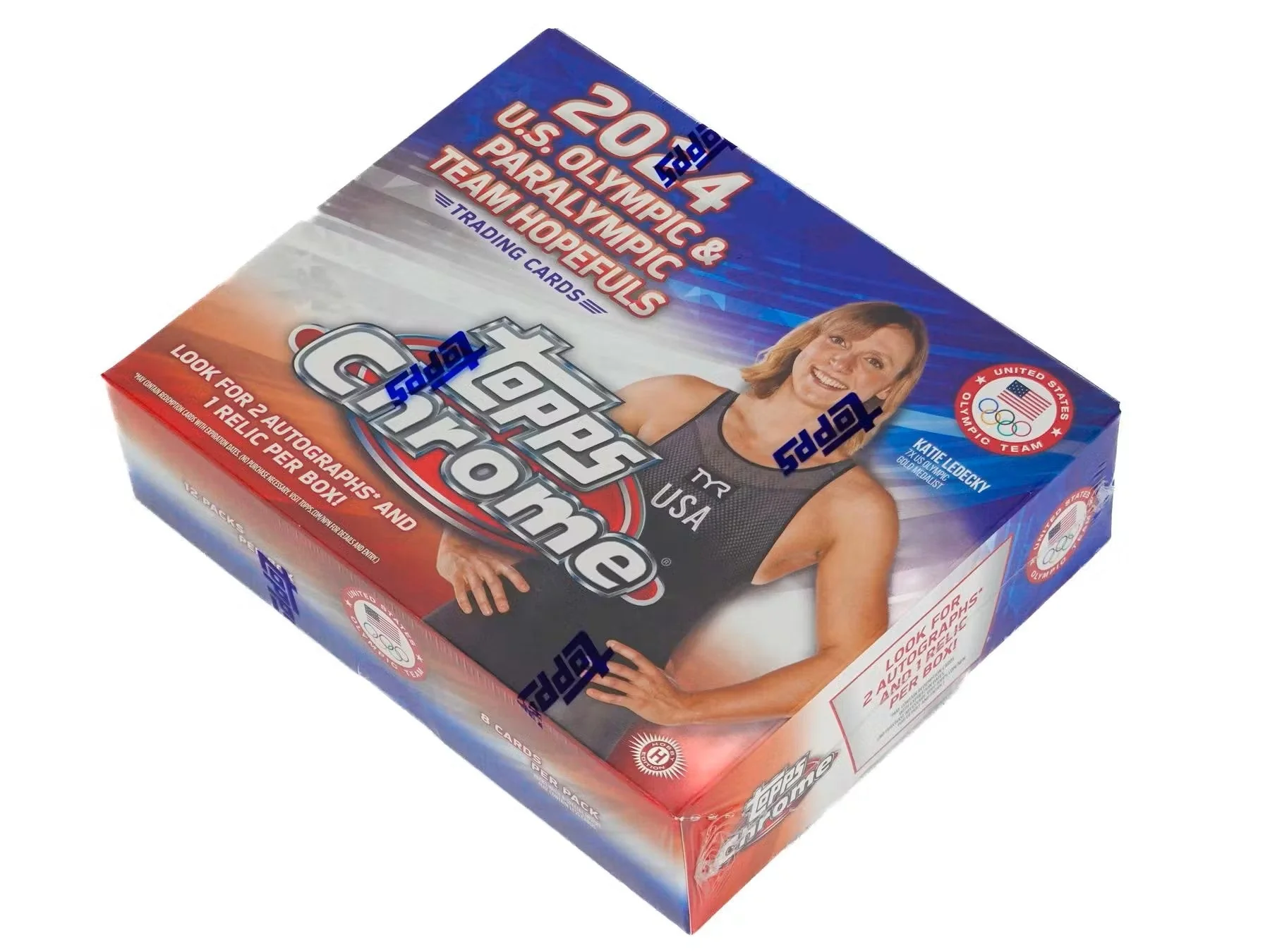 2024 Topps Chrome U.S. Olympic & Paralympic Hopefuls Hobby Box - Image 2