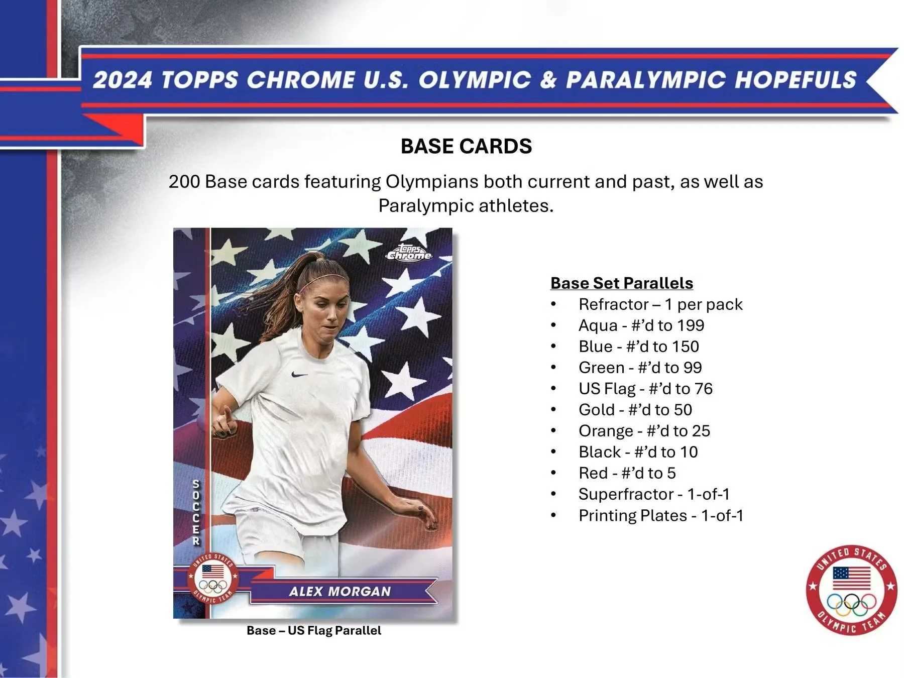 2024 Topps Chrome U.S. Olympic & Paralympic Hopefuls Hobby Box - Image 4