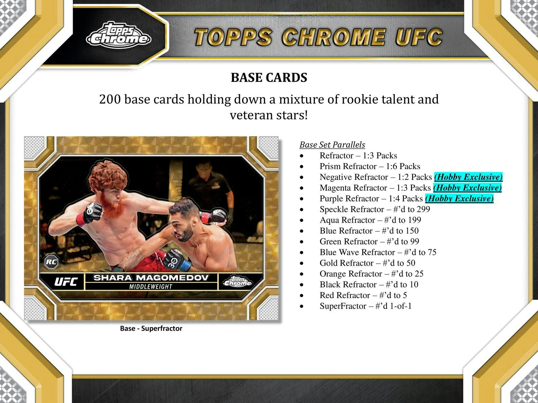 2024 Topps Chrome UFC Hobby Box - Image 4