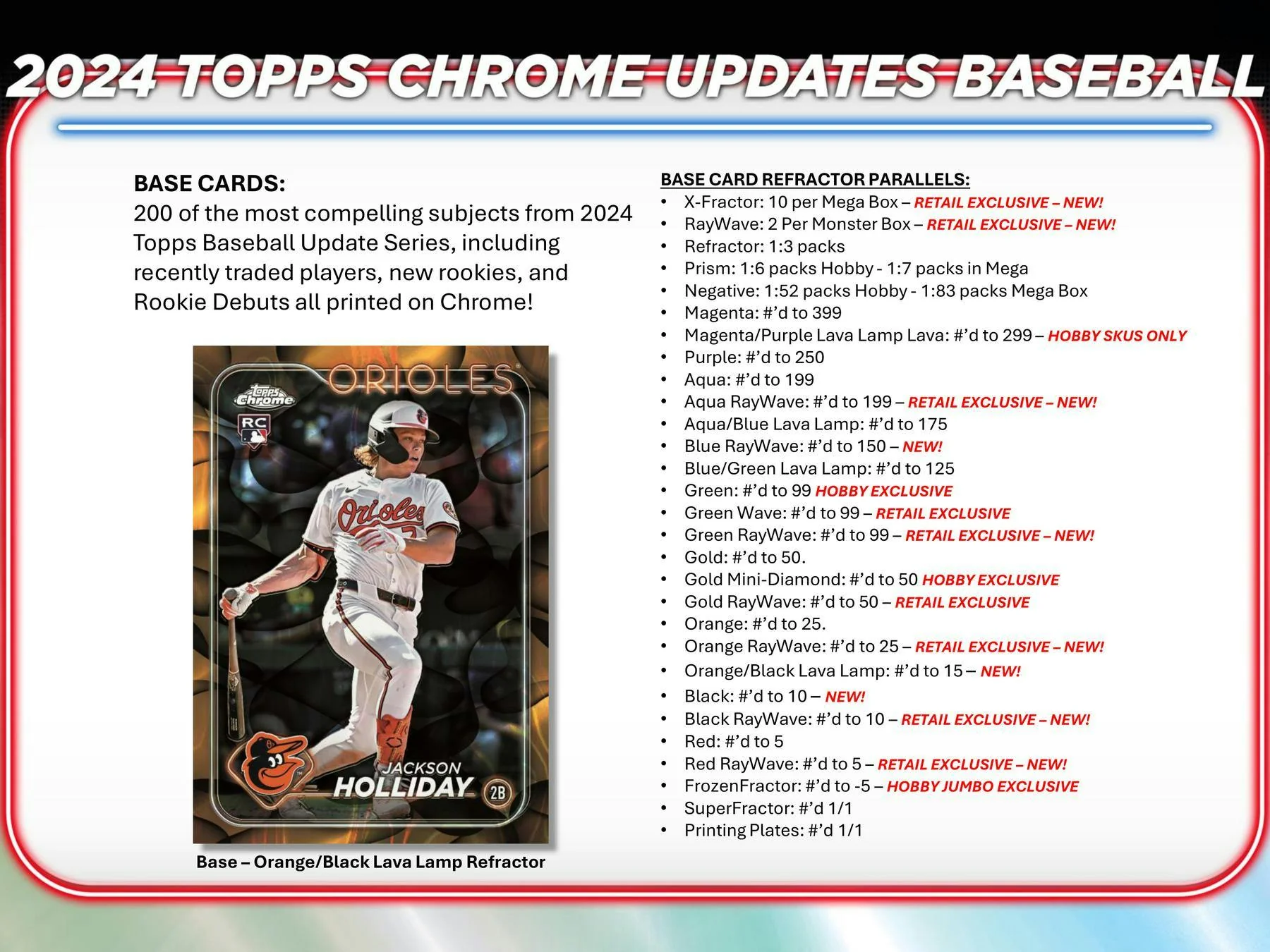 2024 Topps Chrome Update Series Baseball Breaker Delight Box - Image 4