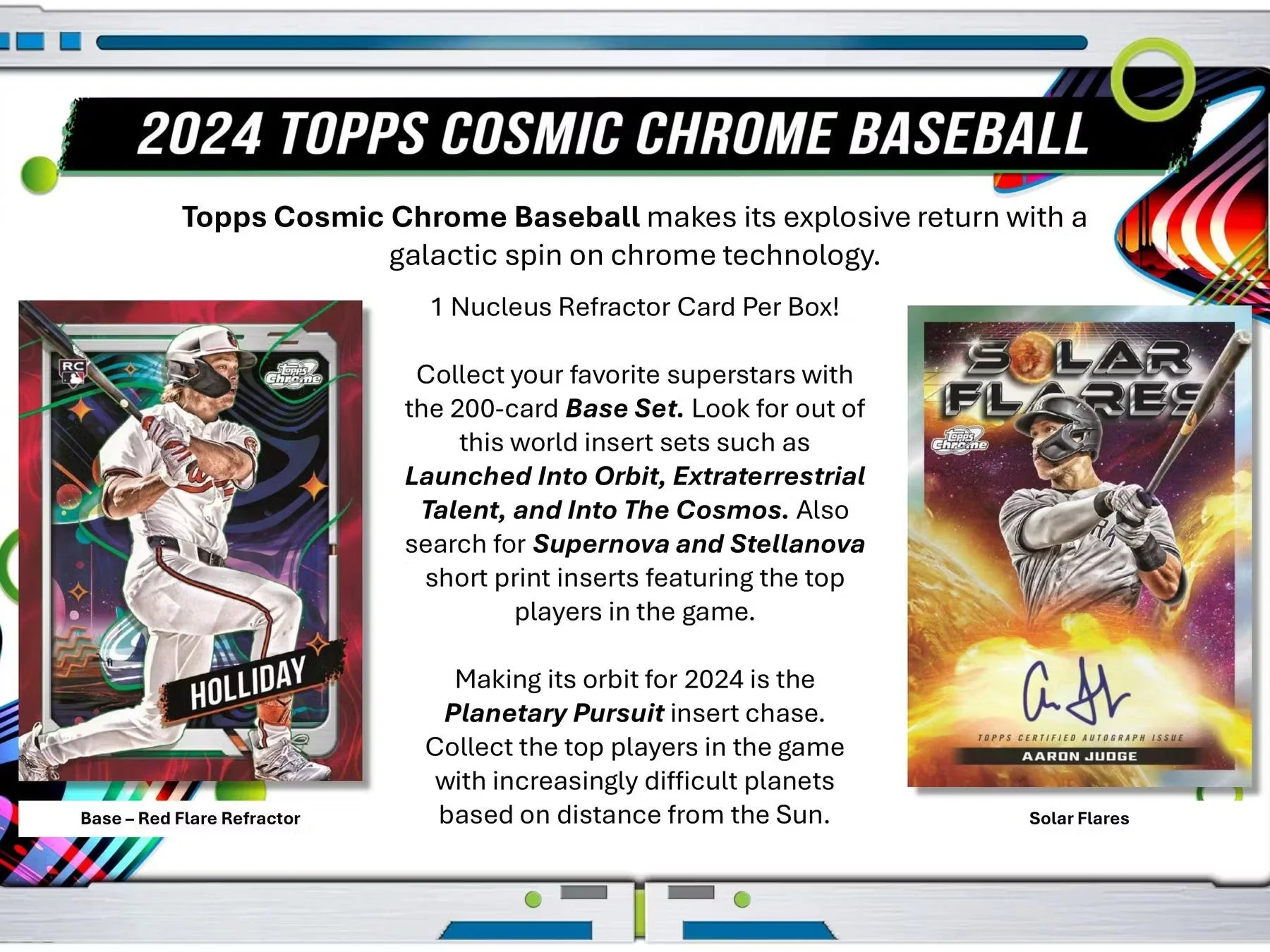 2024 Topps Cosmic Chrome Baseball Hobby Box - Image 3