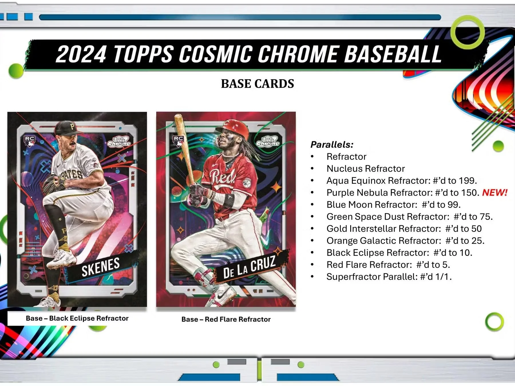 2024 Topps Cosmic Chrome Baseball Hobby Box - Image 4