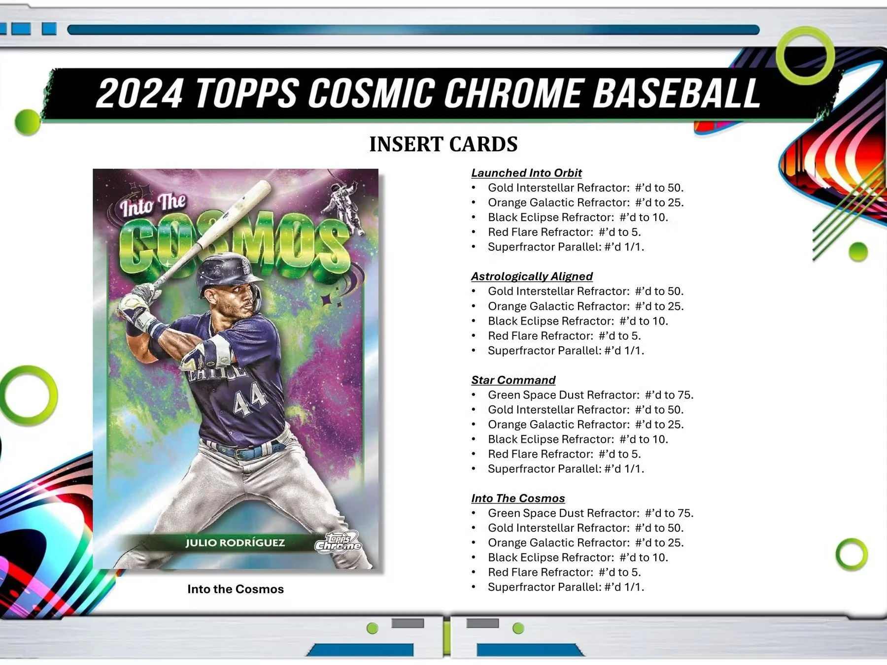2024 Topps Cosmic Chrome Baseball Hobby Box - Image 5