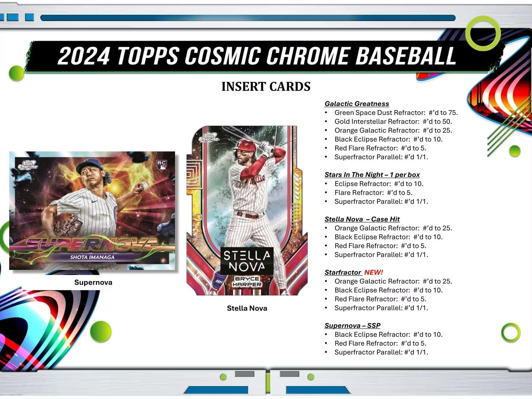 2024 Topps Cosmic Chrome Baseball Hobby Box - Image 6
