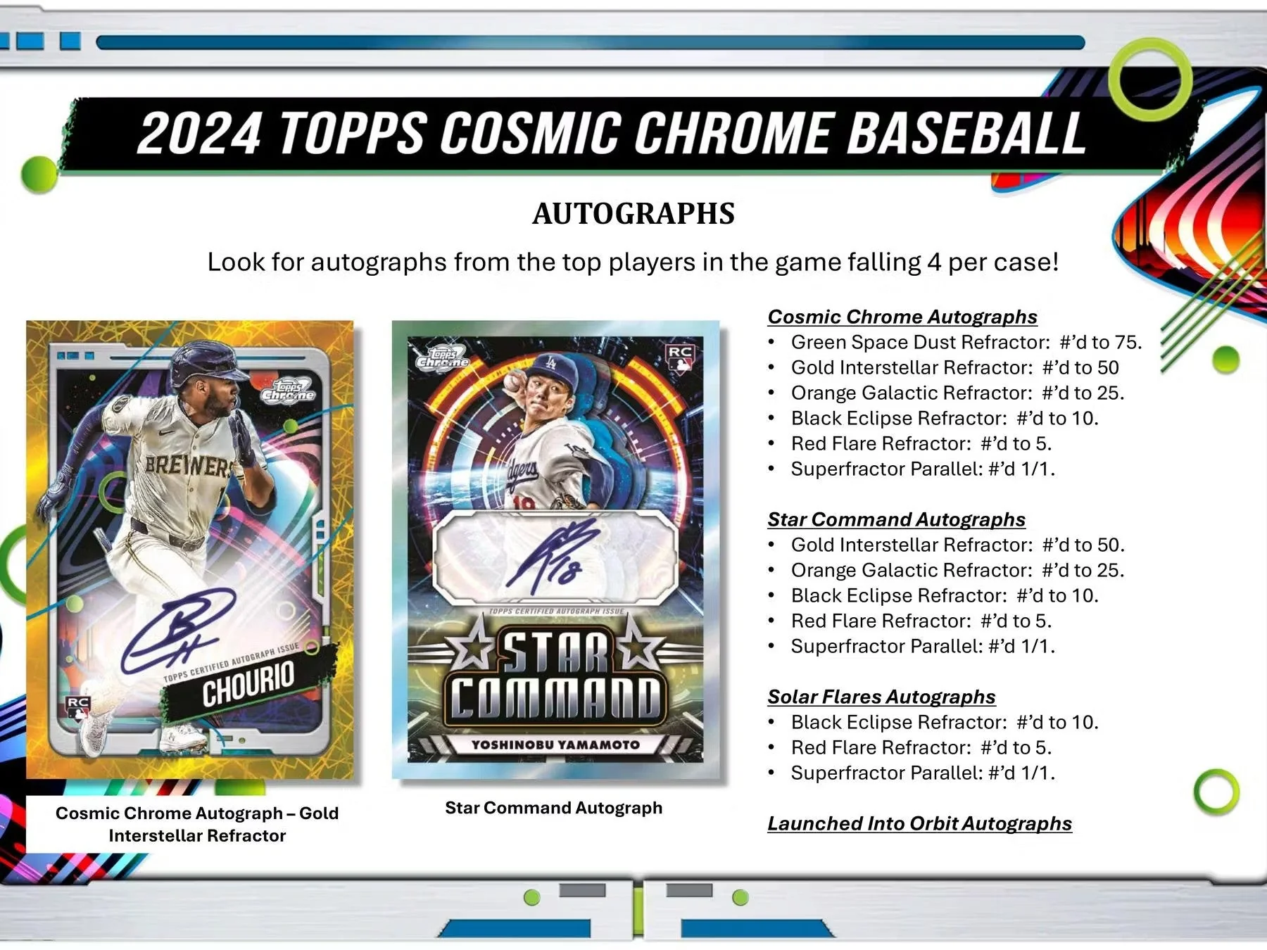 2024 Topps Cosmic Chrome Baseball Hobby Box - Image 9