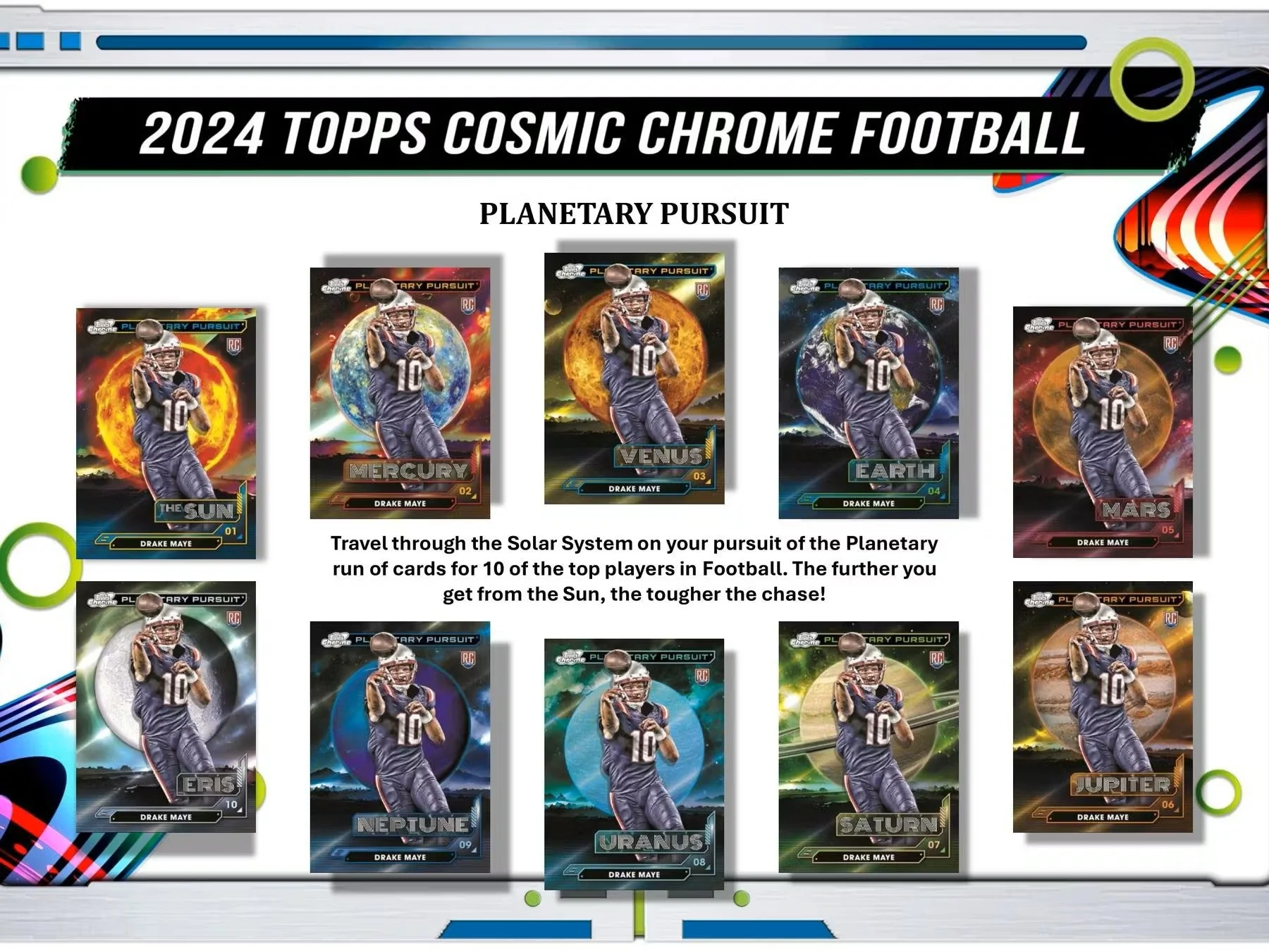 2024 Topps Cosmic Chrome Football Hobby Box - Image 7