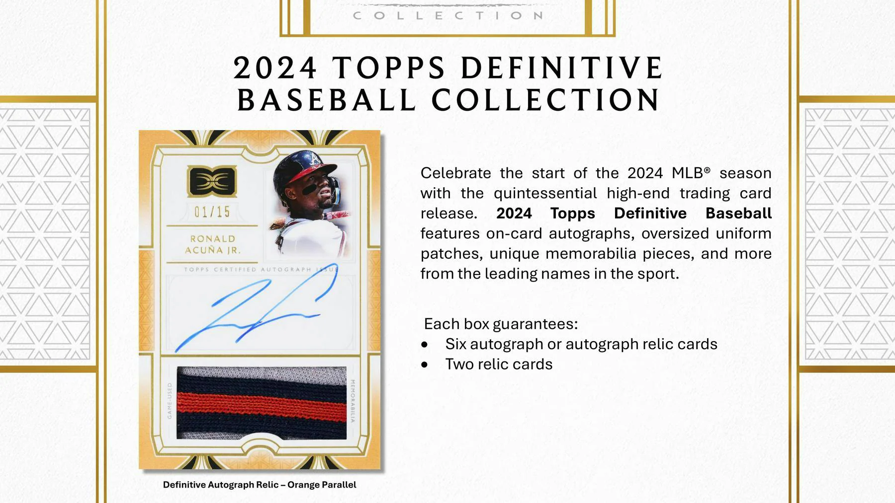 2024 Topps Definitive Collection Baseball Hobby Box - Image 2