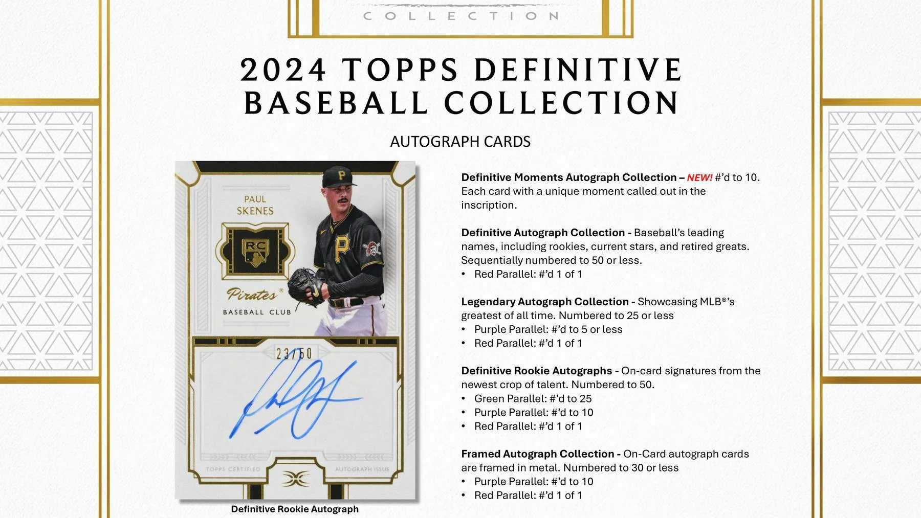 2024 Topps Definitive Collection Baseball Hobby Box - Image 3