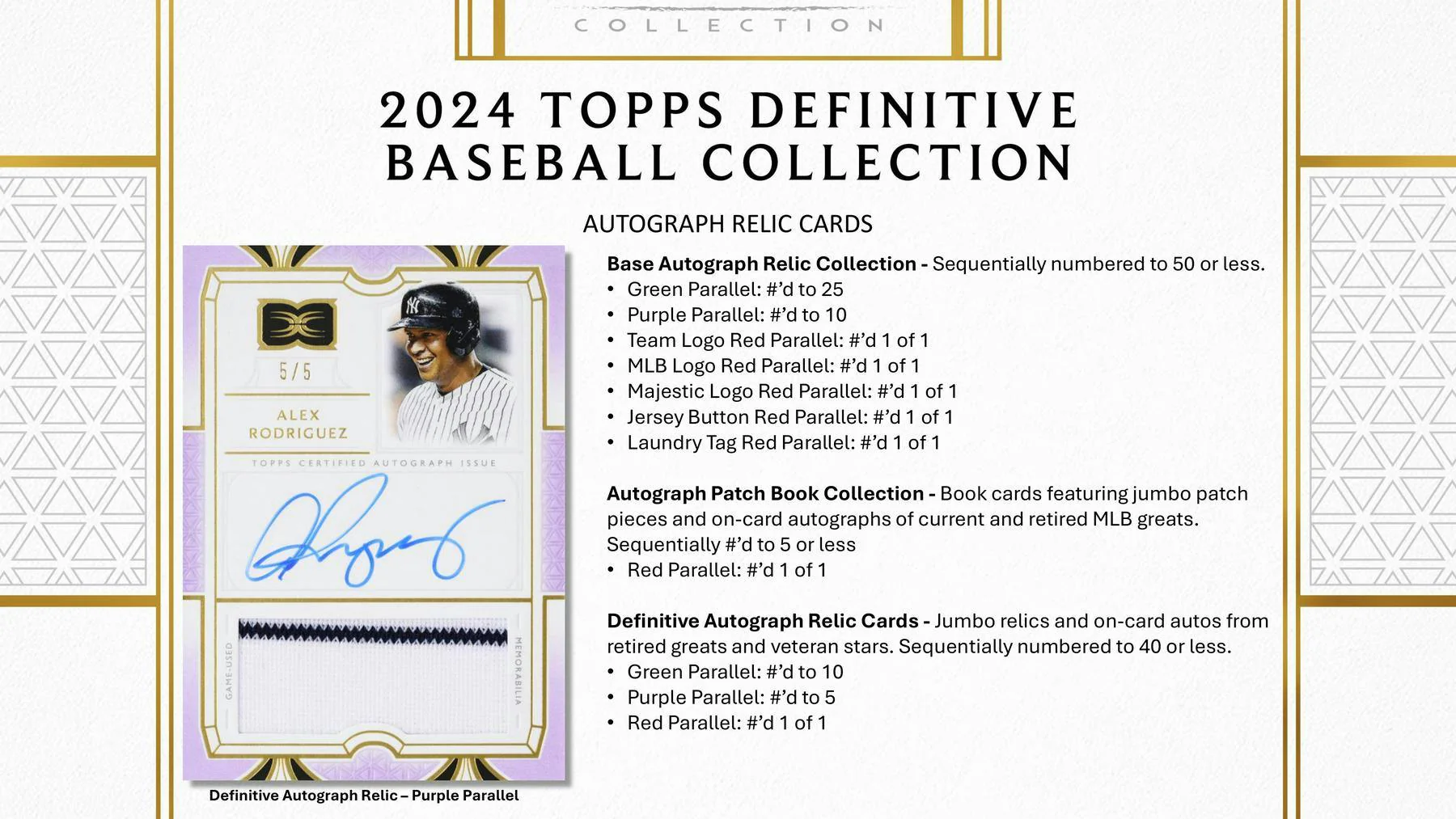 2024 Topps Definitive Collection Baseball Hobby Box - Image 5