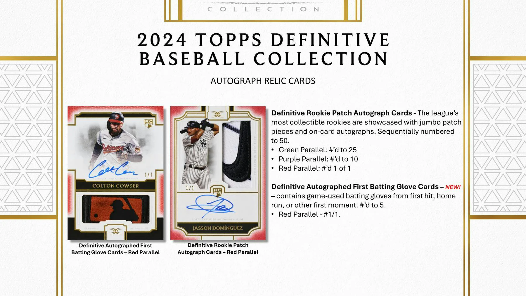 2024 Topps Definitive Collection Baseball Hobby Box - Image 6