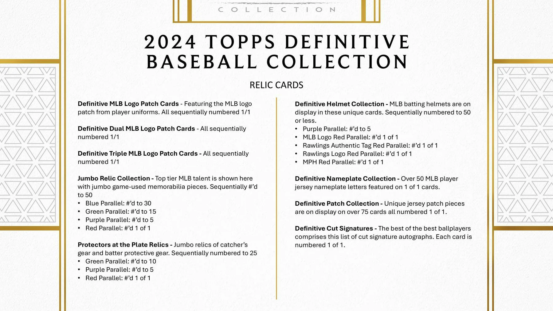 2024 Topps Definitive Collection Baseball Hobby Box - Image 8