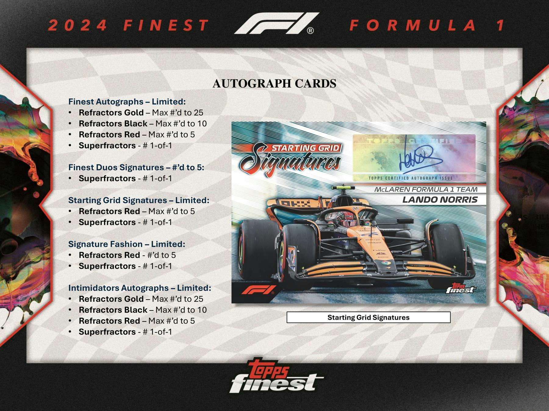 2024 Topps Finest F1 Formula 1 Hobby Box - Image 8