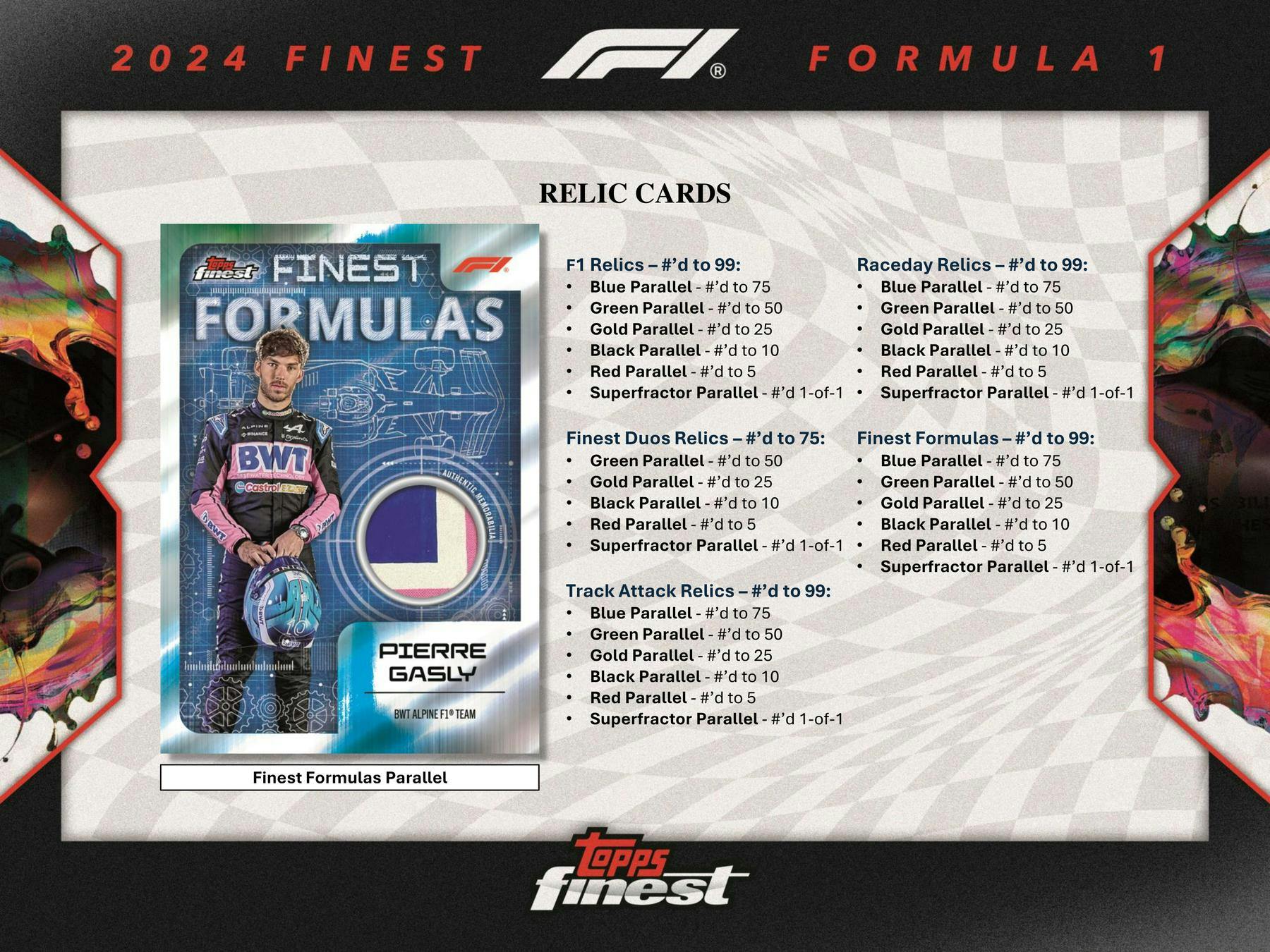 2024 Topps Finest F1 Formula 1 Hobby Box - Image 9