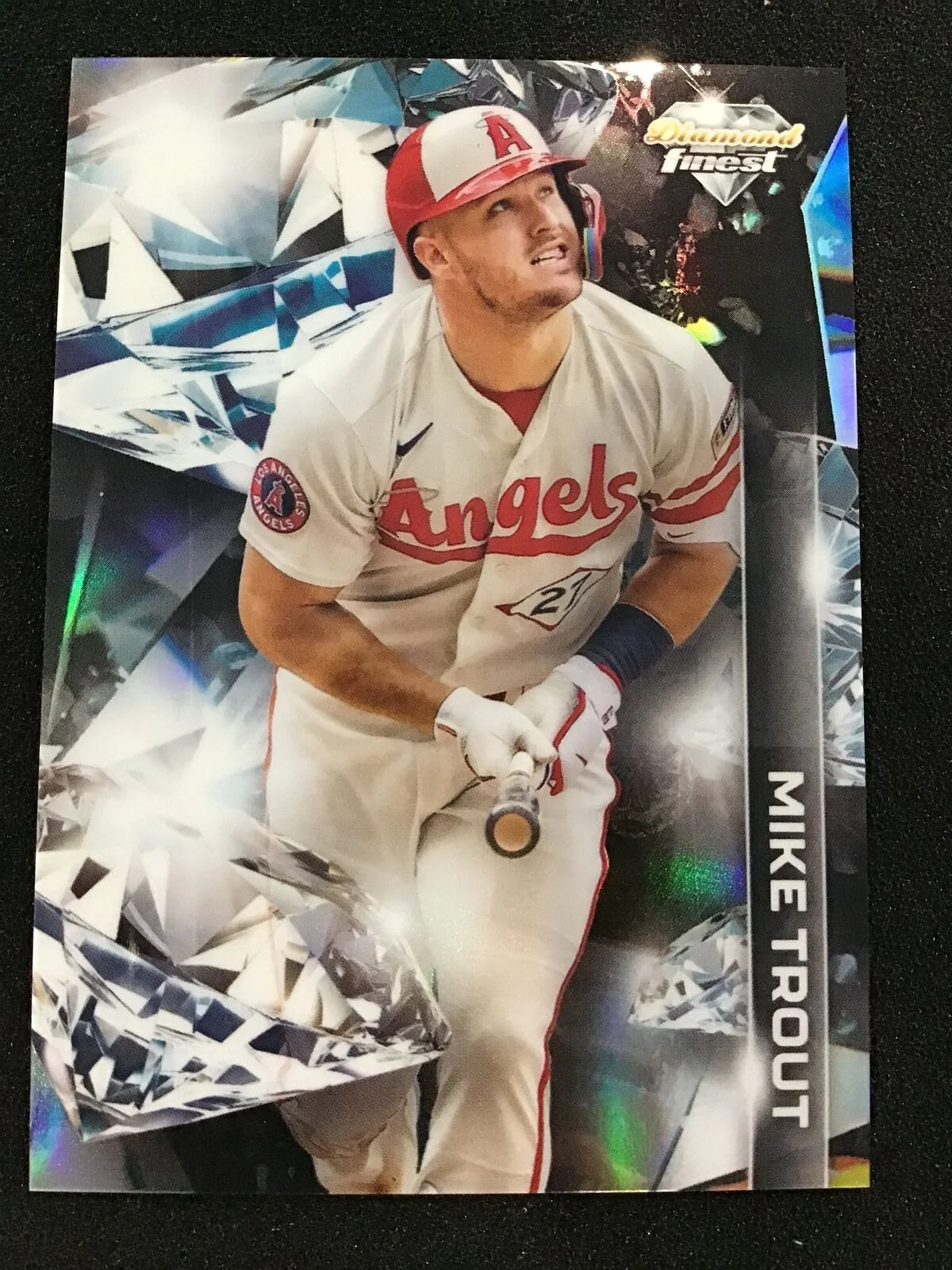 2024 Topps Finest Mike Trout Diamond Finest Refractor #DF-3 Angels SP