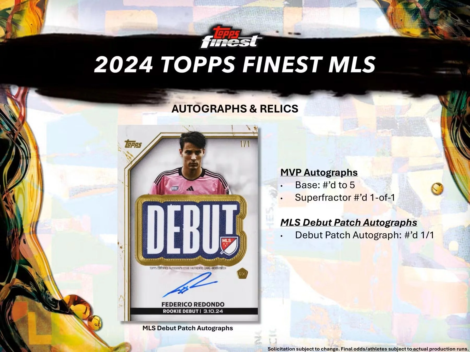 2024 Topps Finest MLS Soccer Hobby Box - Image 11