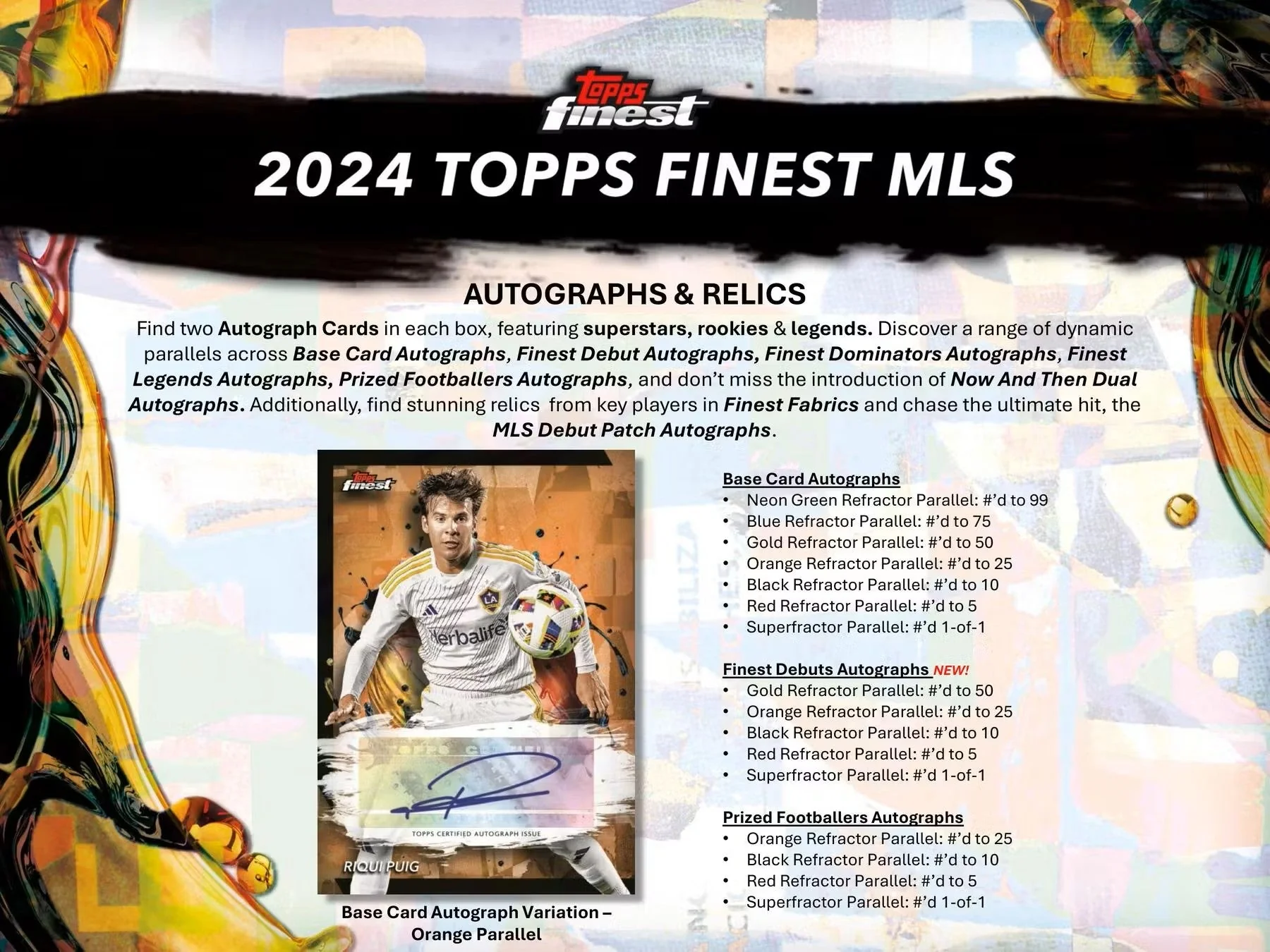 2024 Topps Finest MLS Soccer Hobby Box - Image 9