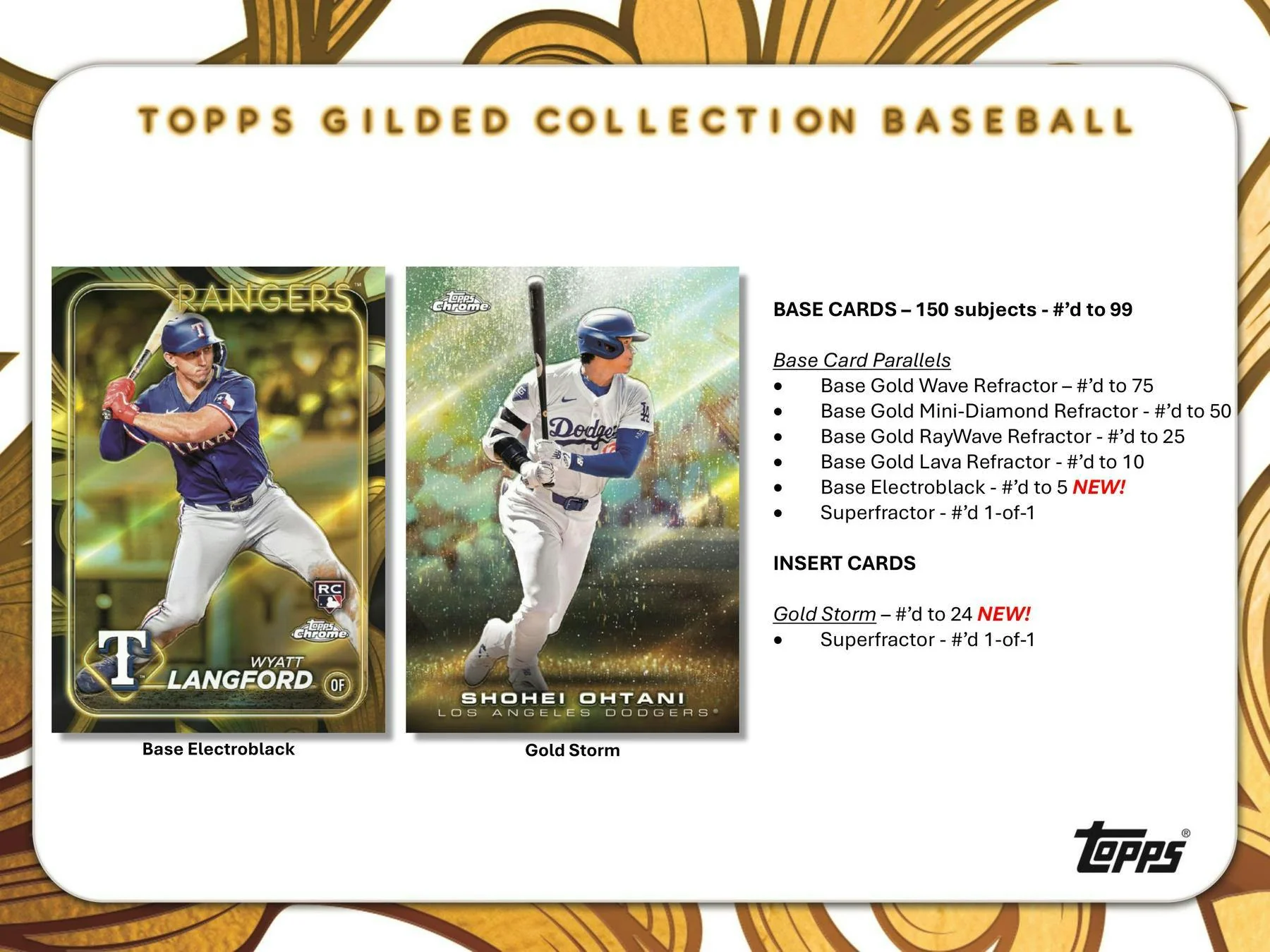 2024 Topps Gilded Collection Baseball Hobby Box - Image 4