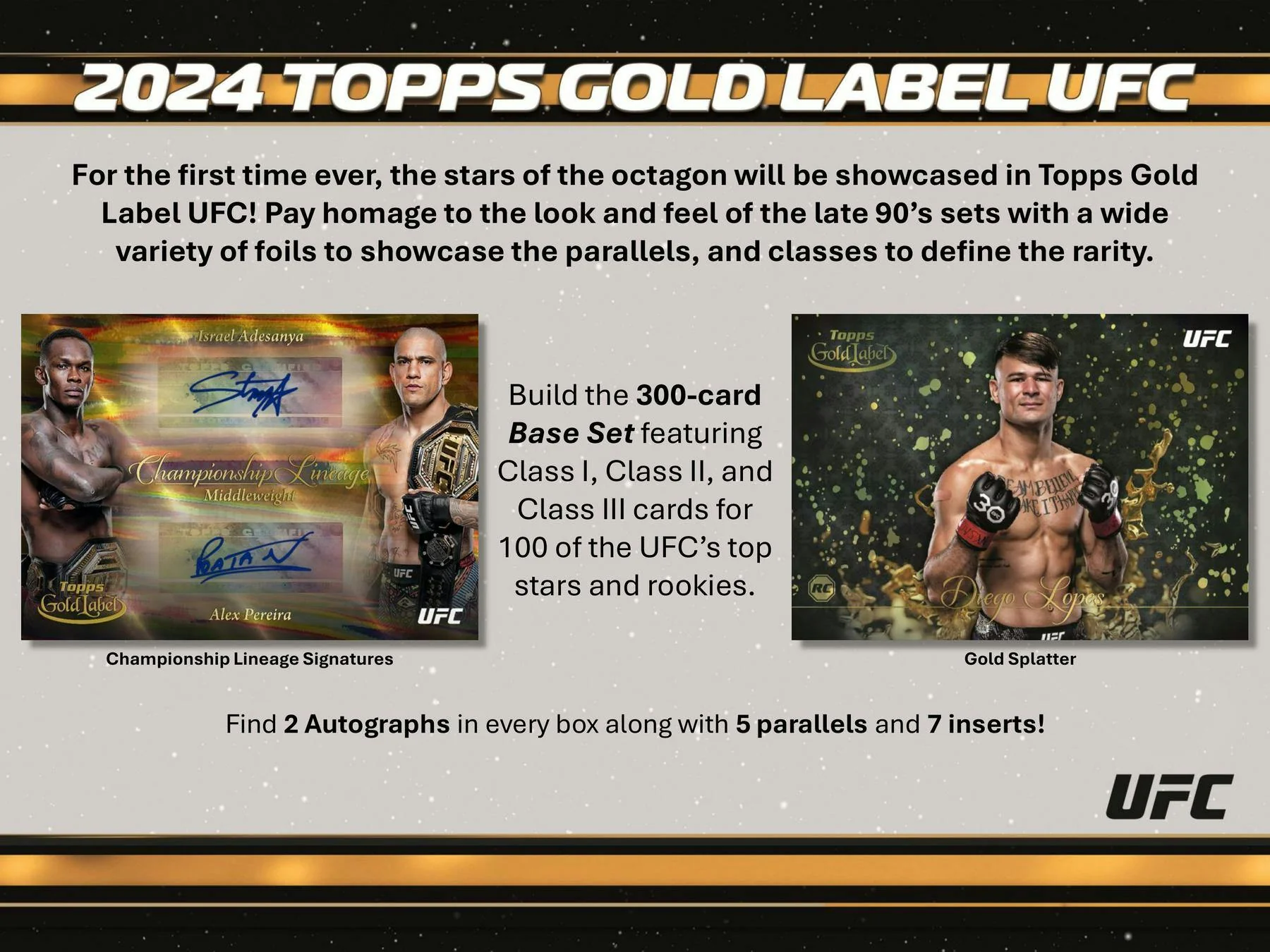 2024 Topps Gold Label UFC Hobby Box - Image 3