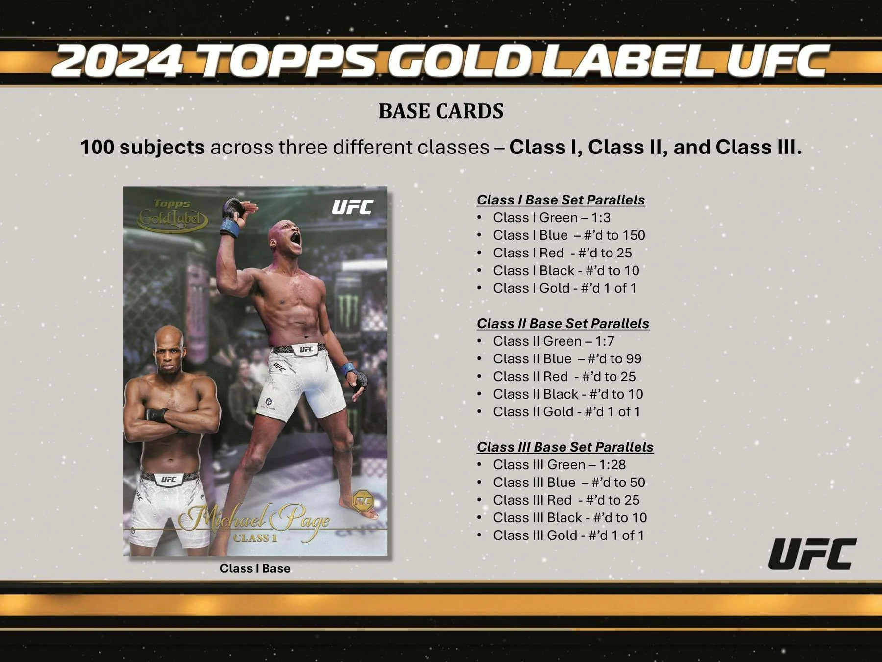 2024 Topps Gold Label UFC Hobby Box - Image 4