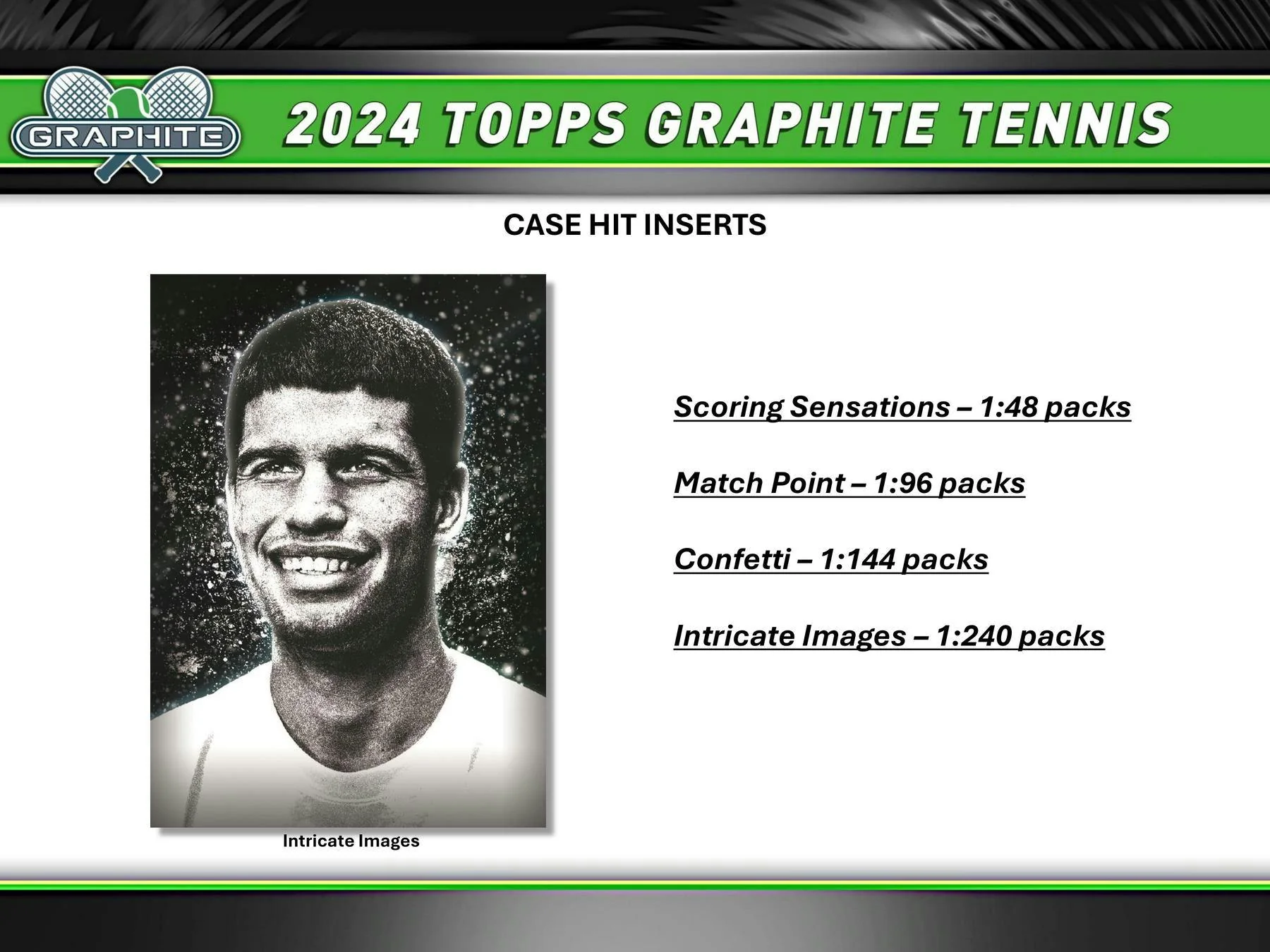 2024 Topps Graphite Tennis Hobby Box - Image 6