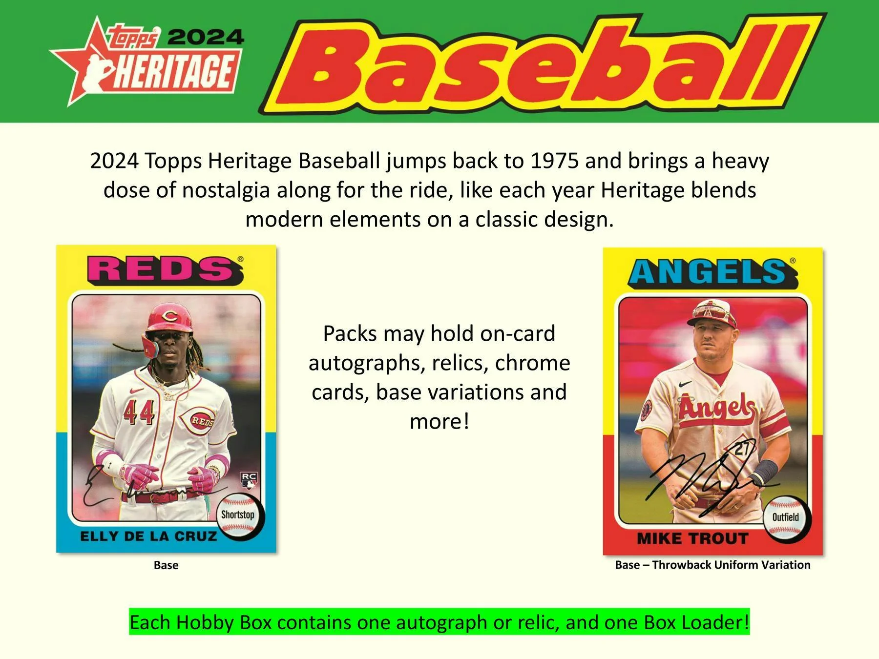 2024 Topps Heritage Baseball Hobby Box - Image 3