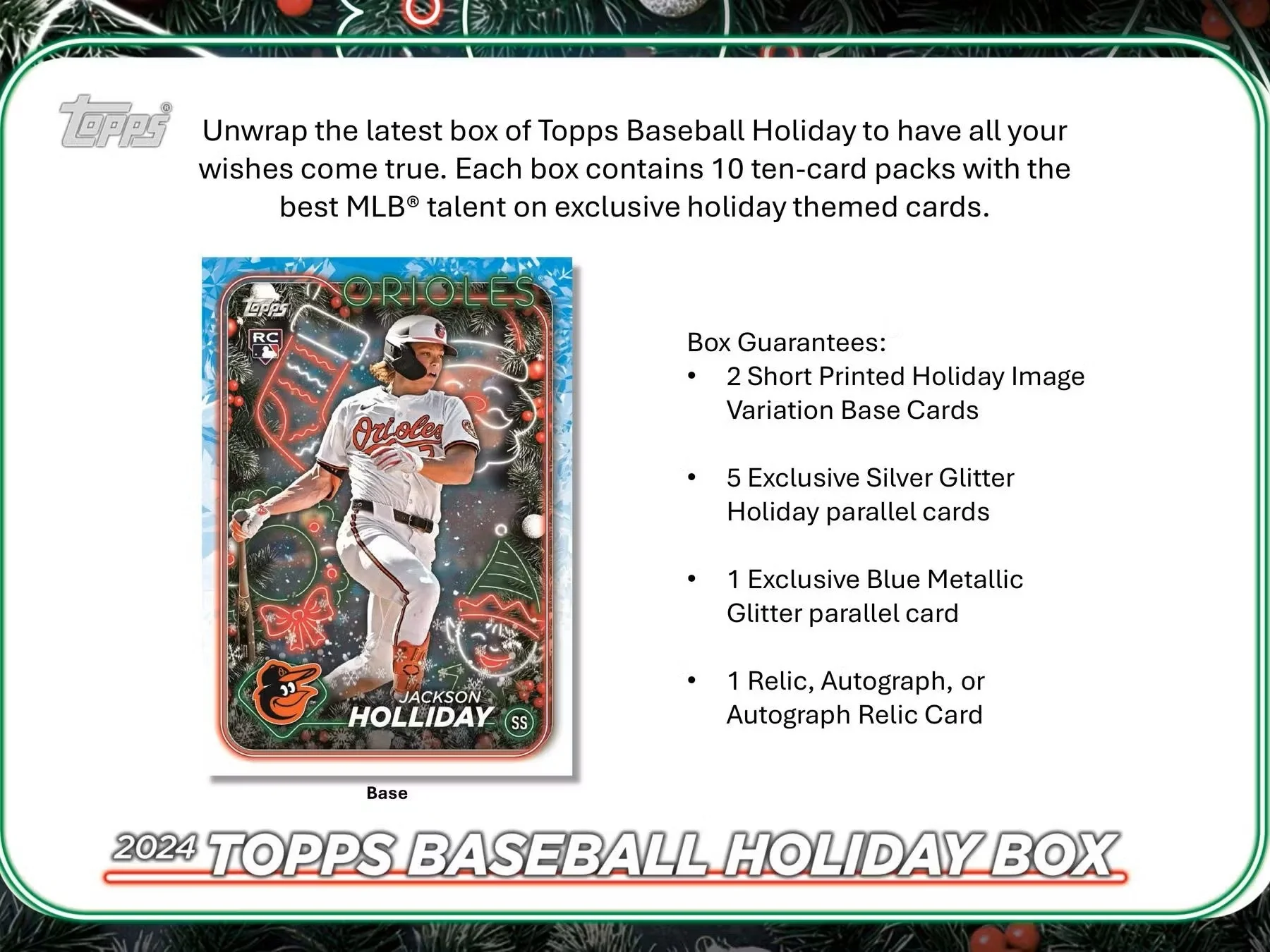 2024 Topps Holiday Baseball Mega Box - Image 3