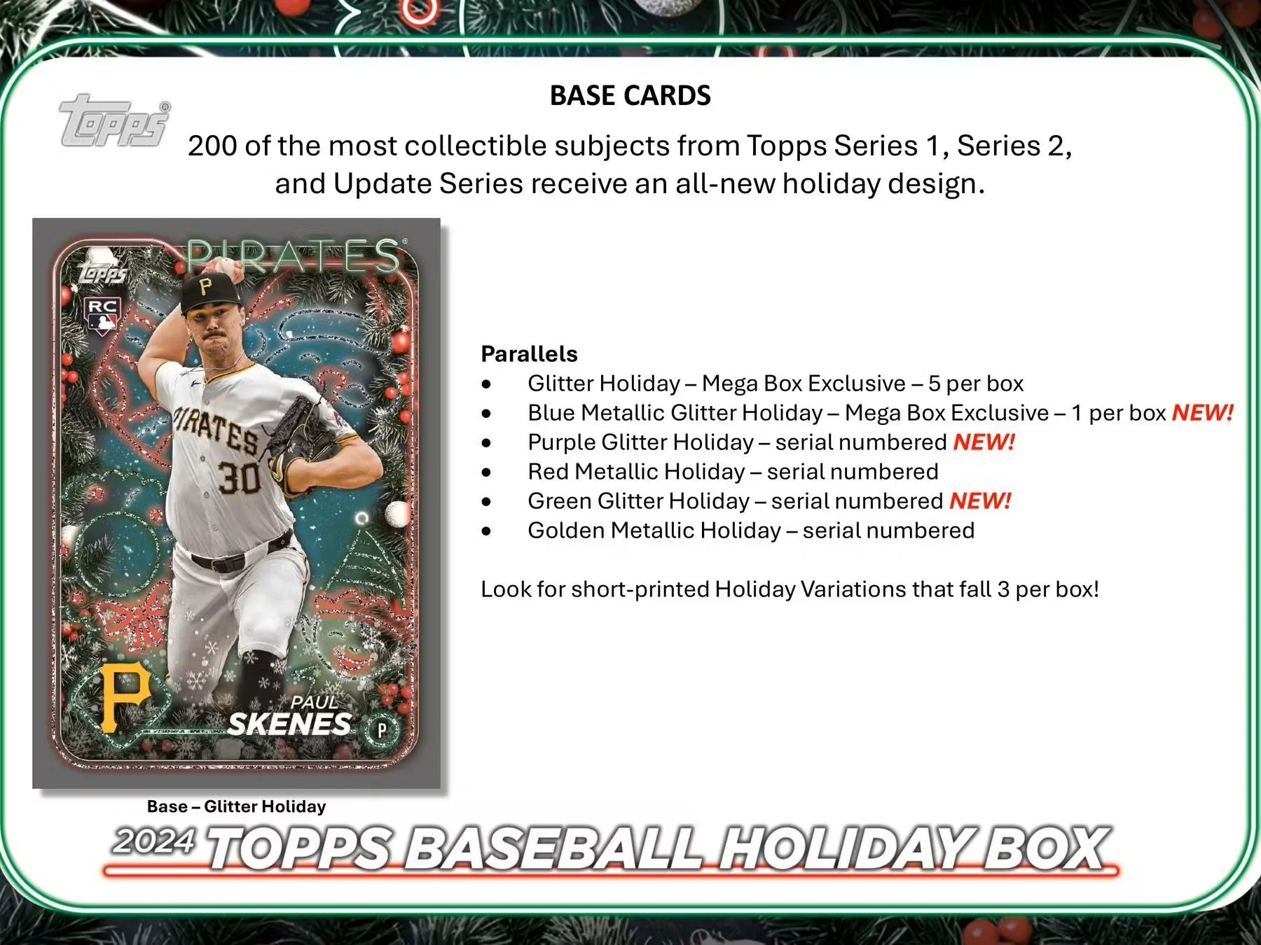 2024 Topps Holiday Baseball Mega Box - Image 4
