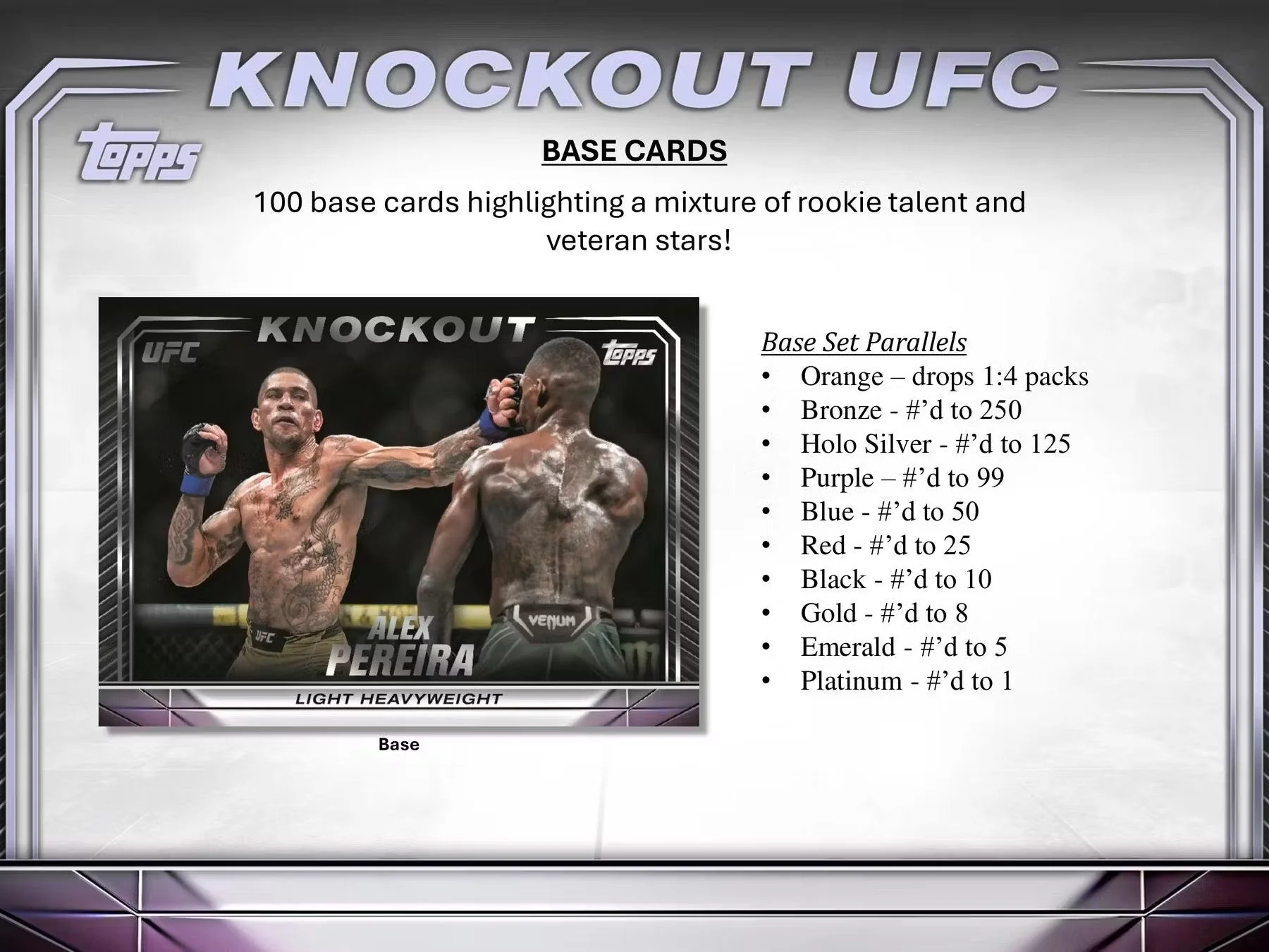 2024 Topps Knockout UFC Hobby Box - Image 4