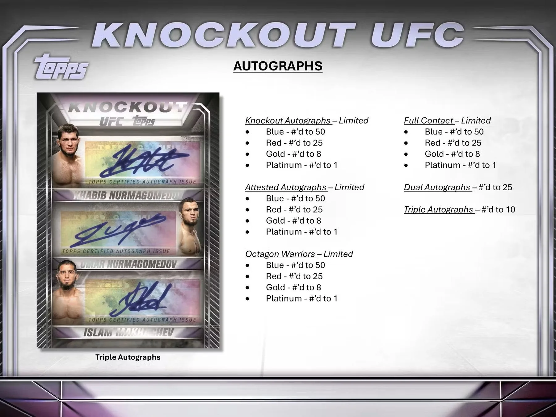 2024 Topps Knockout UFC Hobby Box - Image 6