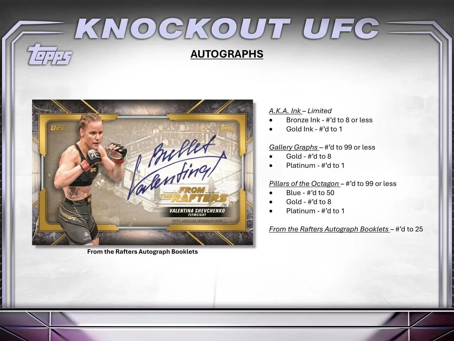 2024 Topps Knockout UFC Hobby Box - Image 7
