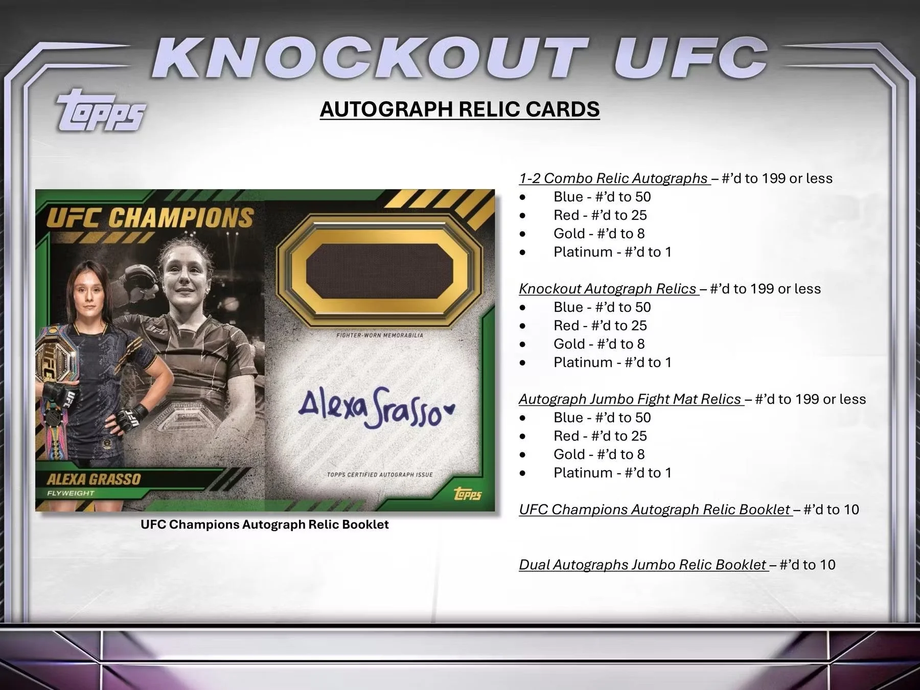 2024 Topps Knockout UFC Hobby Box - Image 8