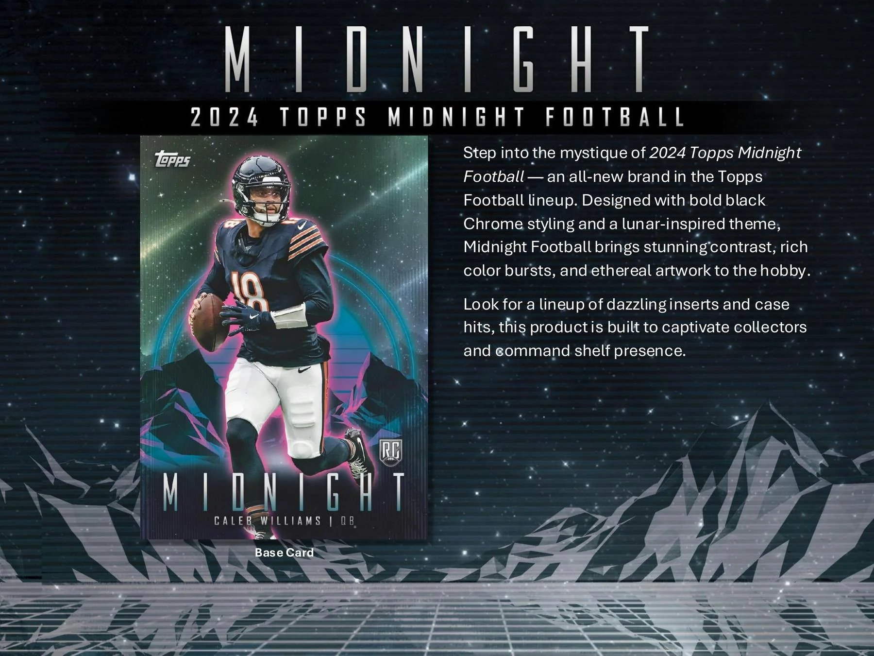 2024 Topps Midnight Football Hobby Box - Image 3