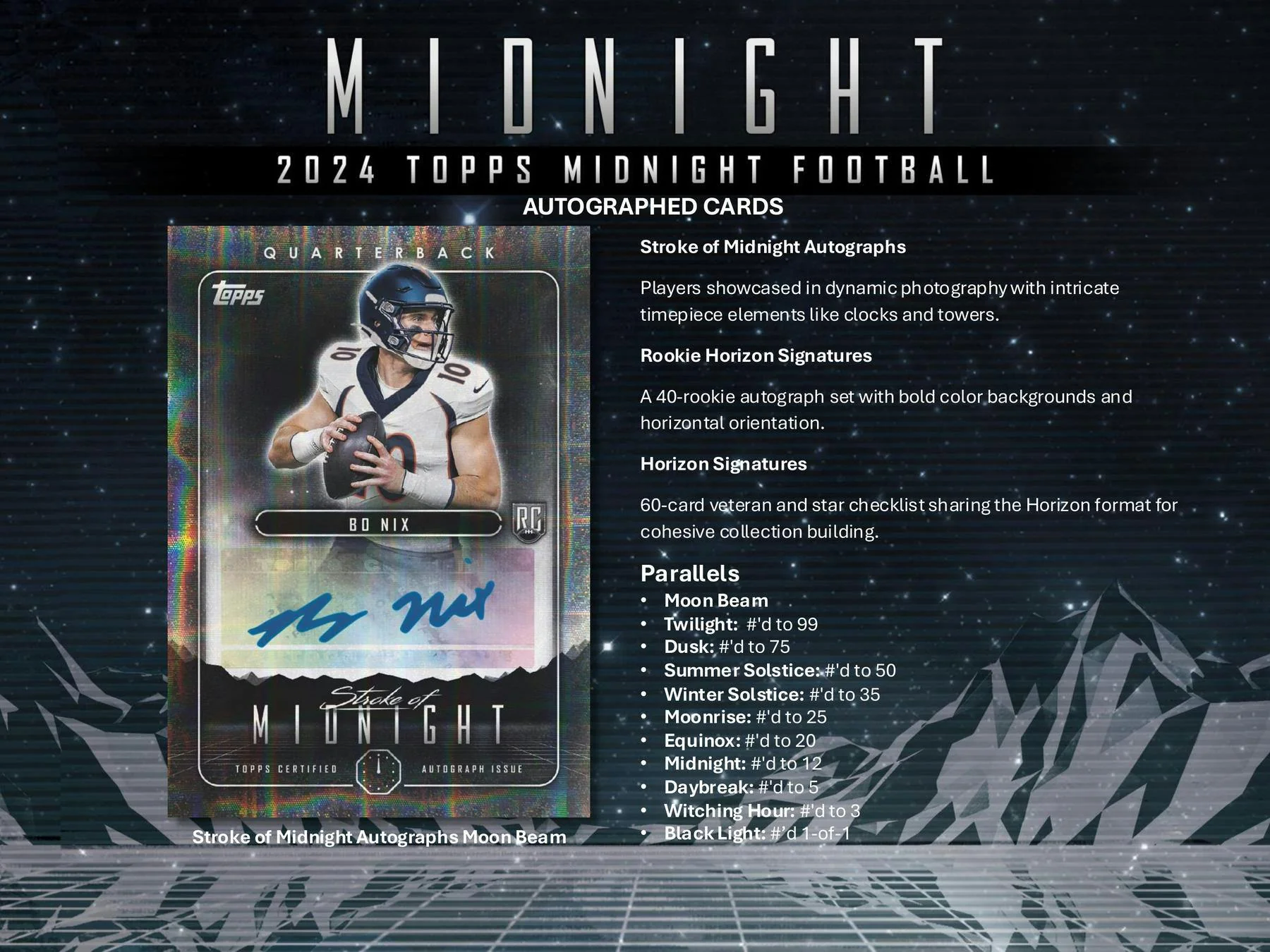 2024 Topps Midnight Football Hobby Box - Image 7