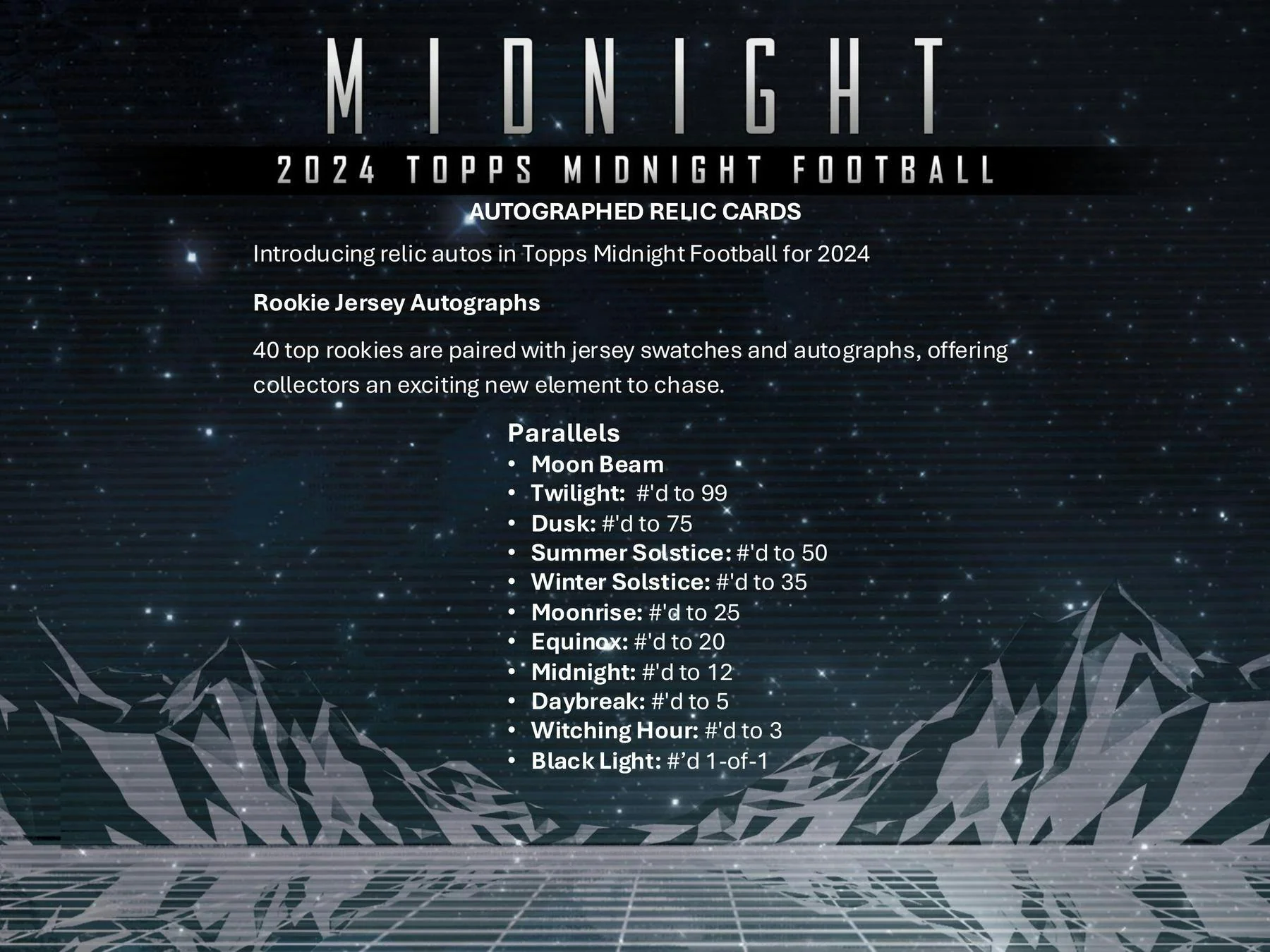 2024 Topps Midnight Football Hobby Box - Image 8